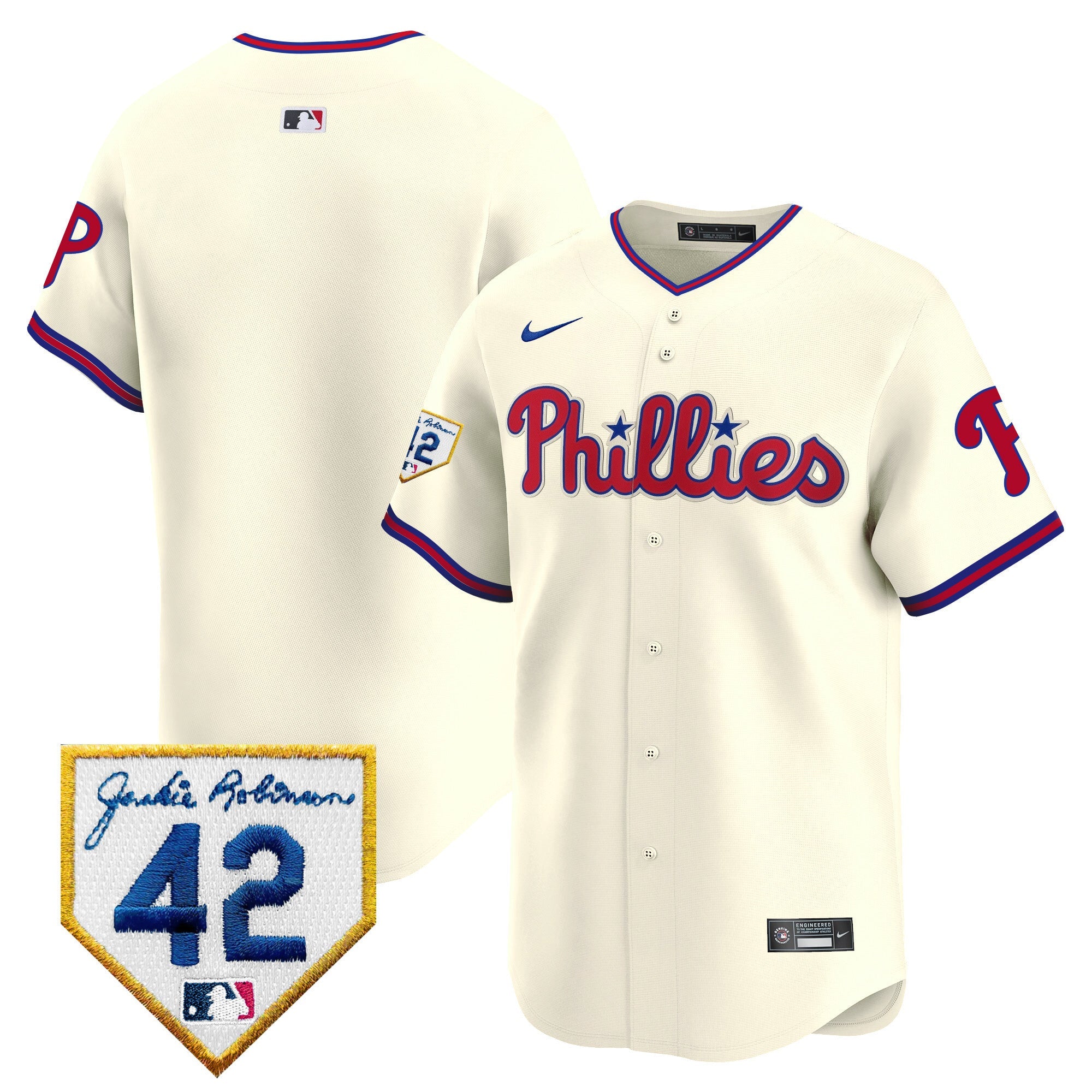 Men’s 2024 Jackie Robinson Patch Vapor Premier Limited Jersey
