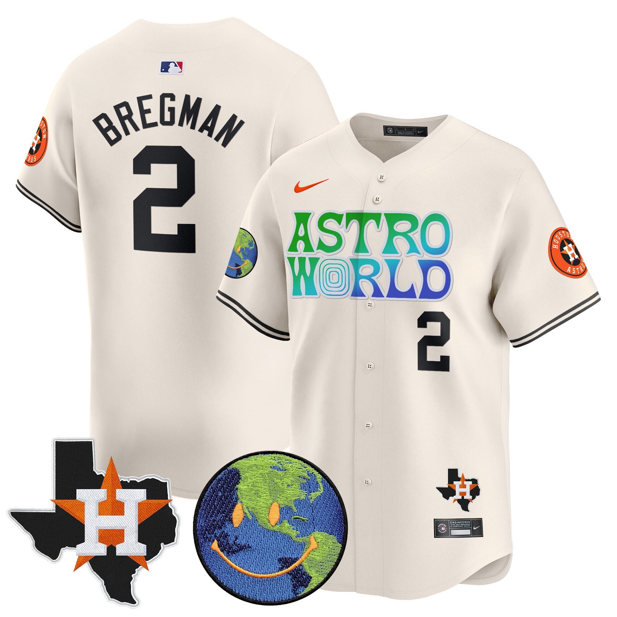 Men’s Houston Cactus Jack Astro World Vapor Premier Limited Jersey