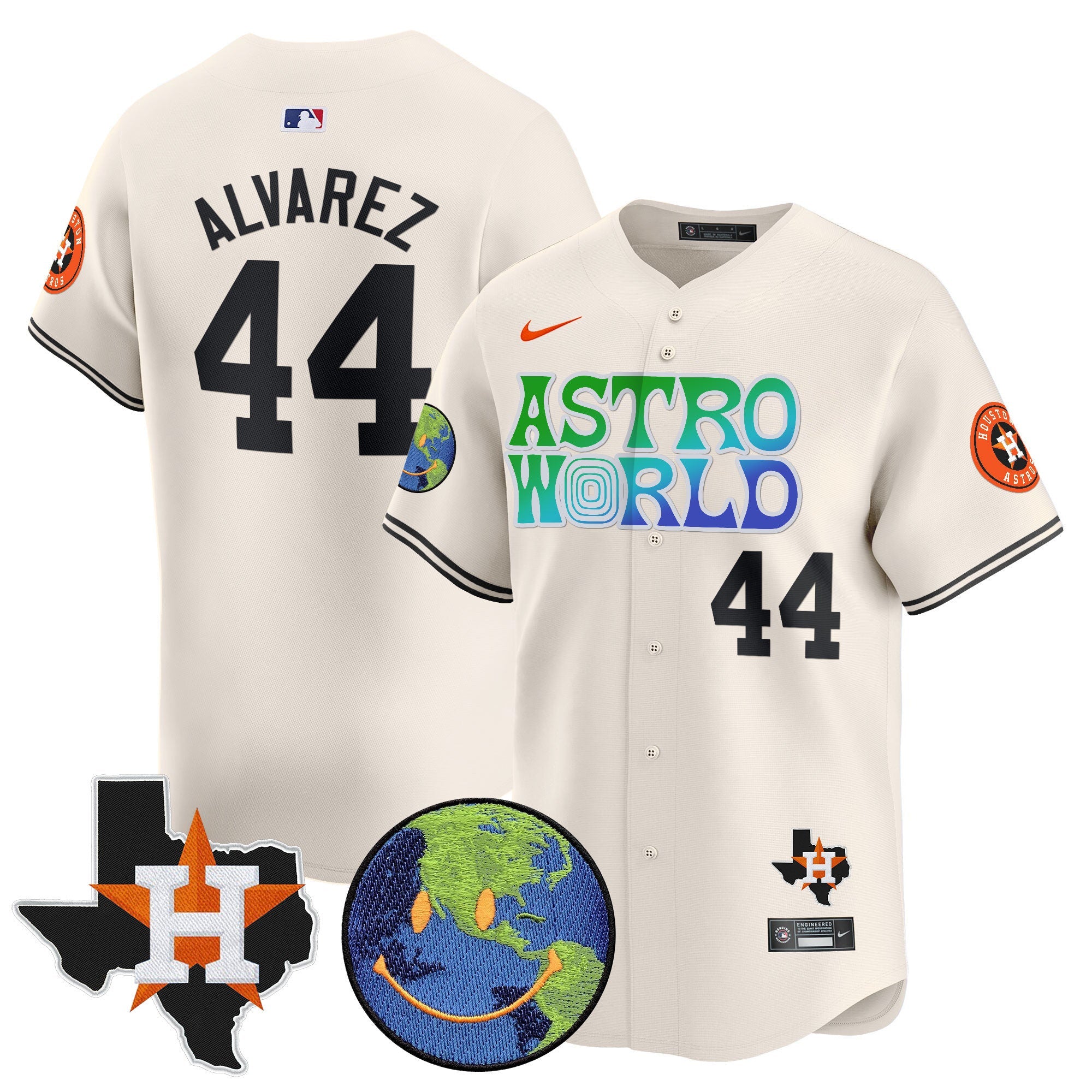 Men’s Houston Cactus Jack Astro World Vapor Premier Limited Jersey