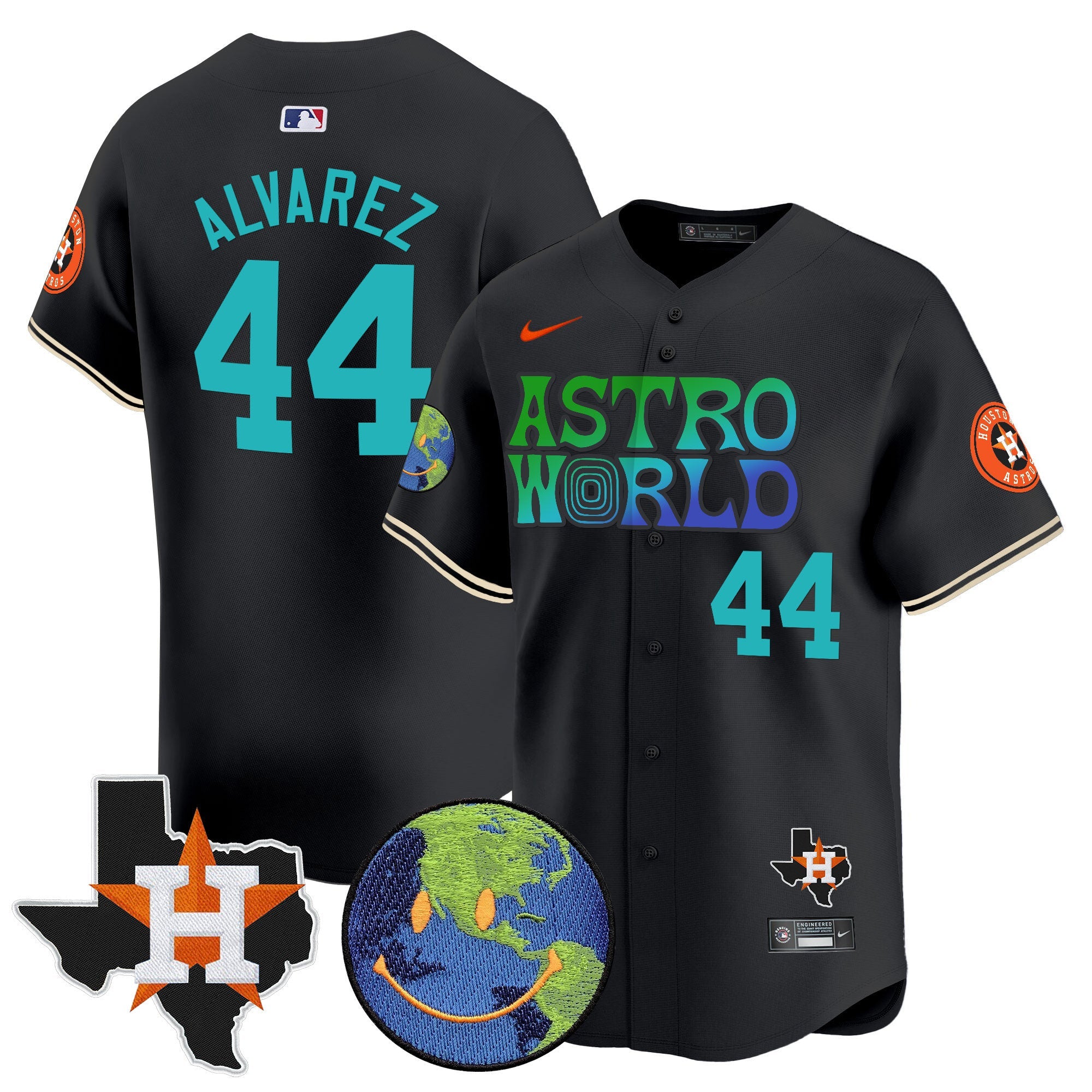 Men’s Houston Cactus Jack Astro World Vapor Premier Limited Jersey