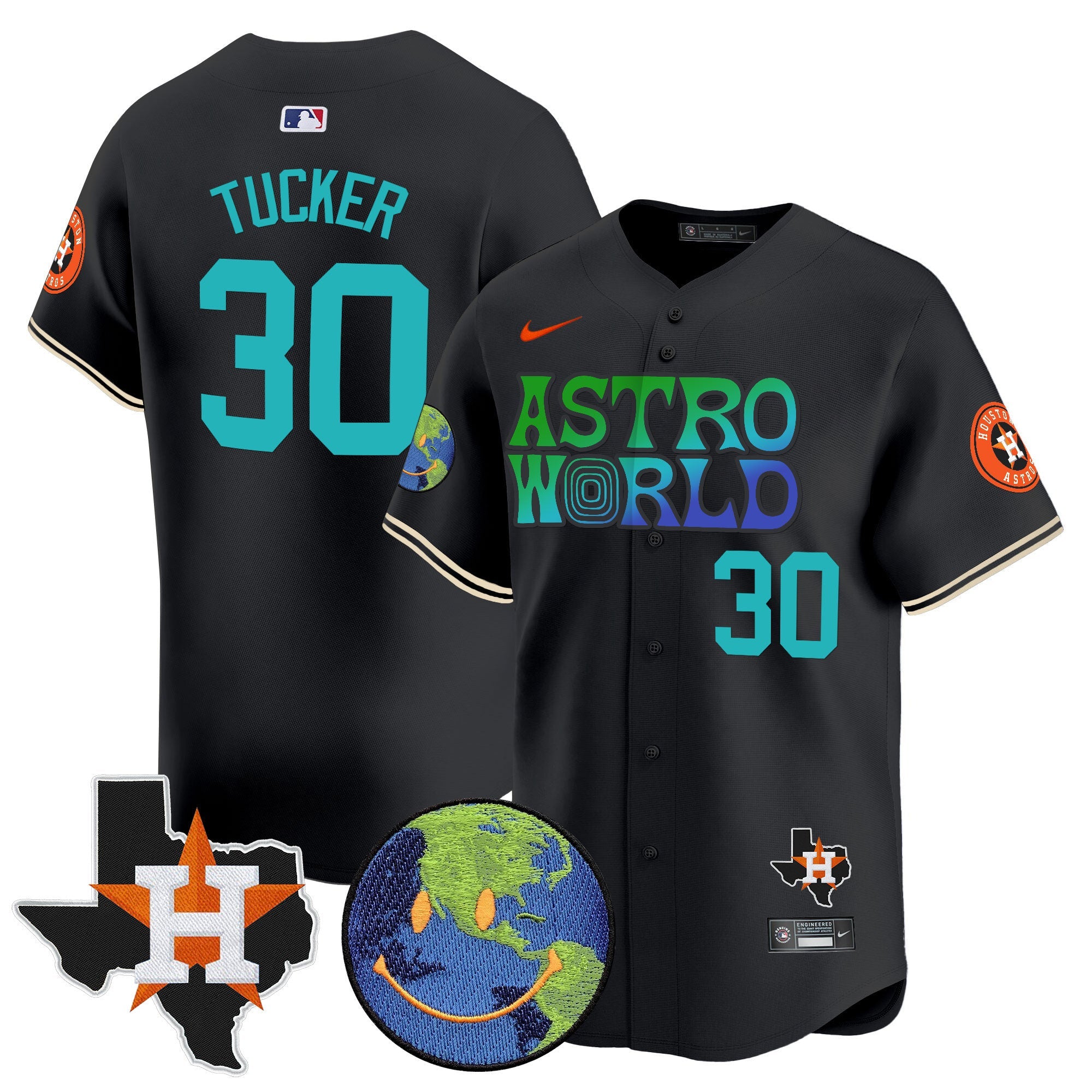 Men’s Houston Cactus Jack Astro World Vapor Premier Limited Jersey
