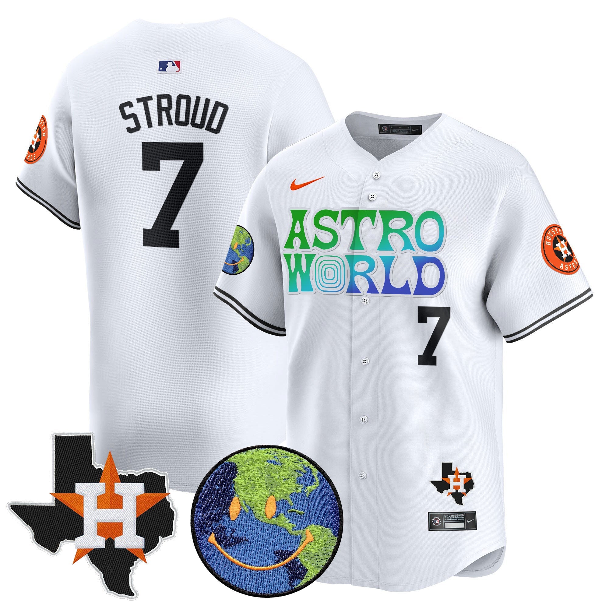 Men’s Houston Cactus Jack Astro World Vapor Premier Limited Jersey