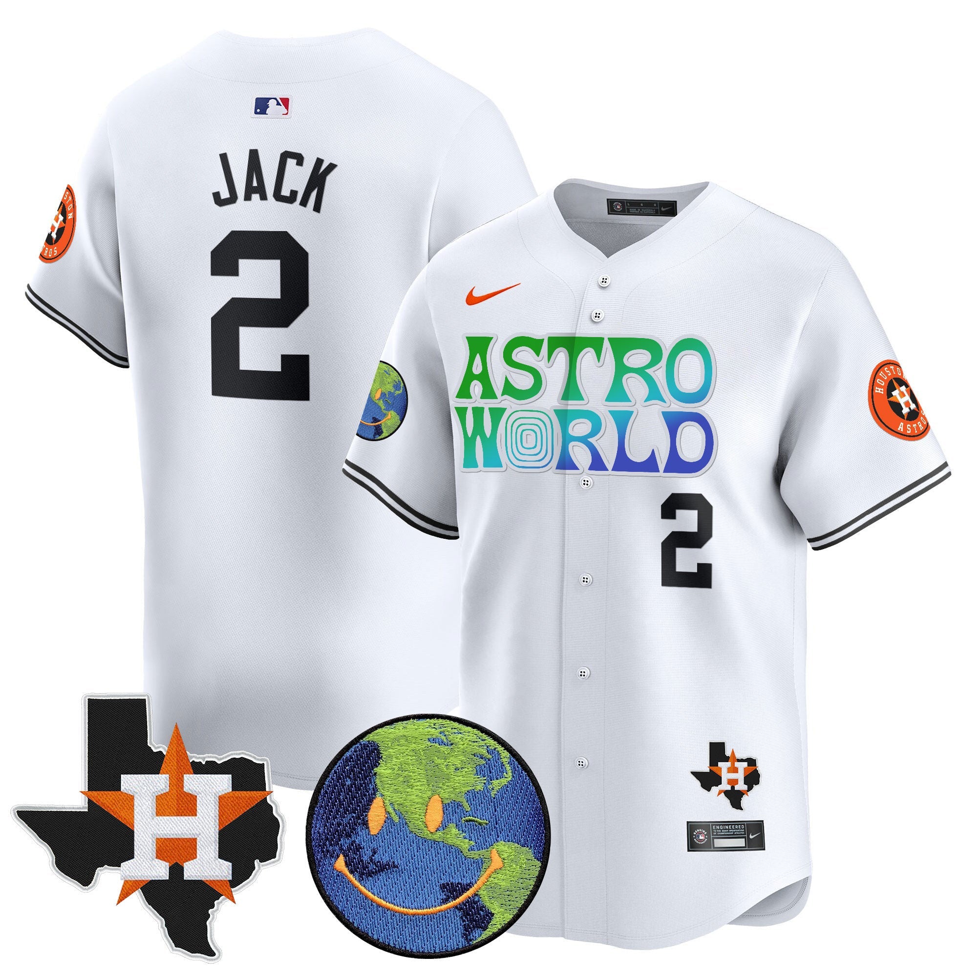 Men’s Houston Cactus Jack Astro World Vapor Premier Limited Jersey