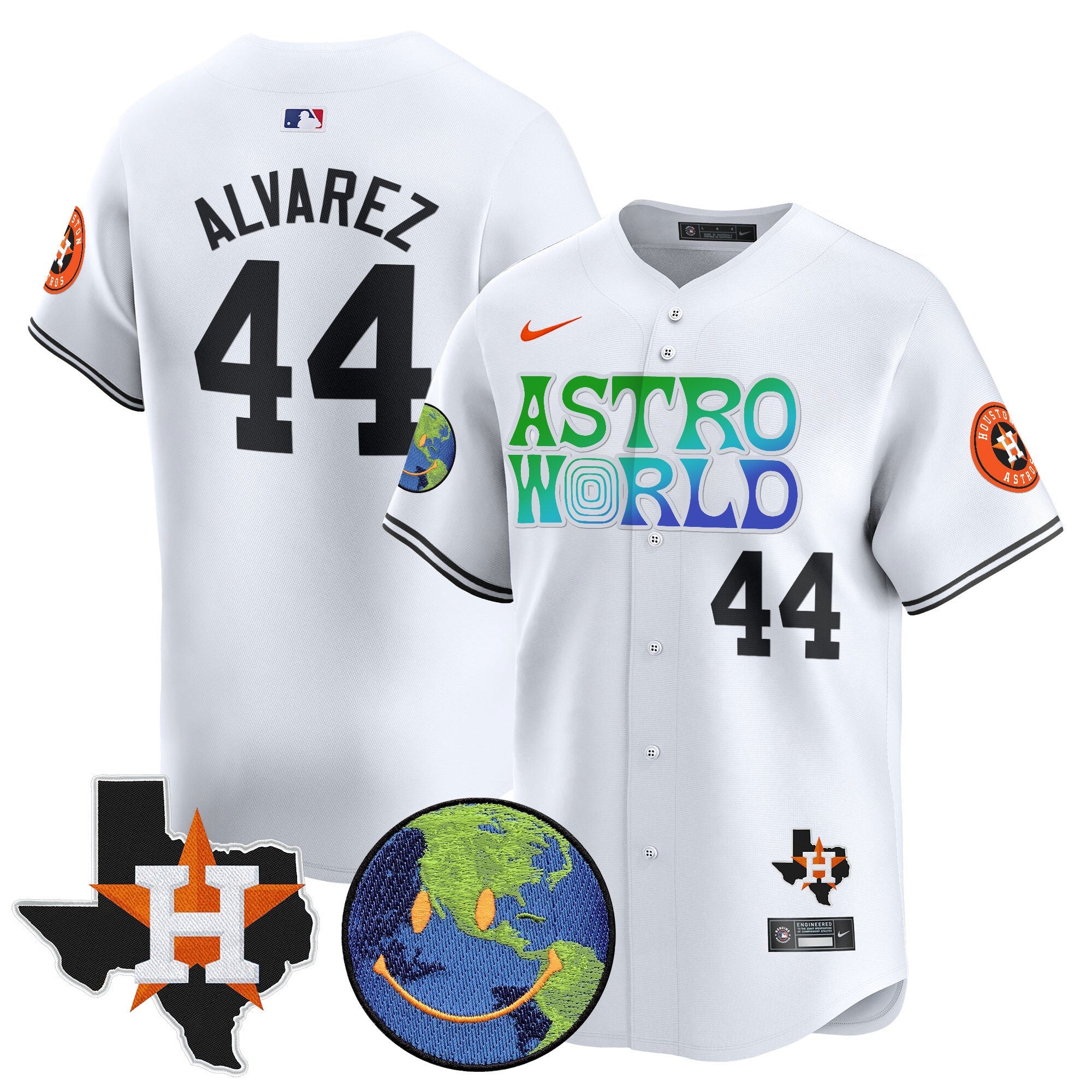 Men’s Houston Cactus Jack Astro World Vapor Premier Limited Jersey