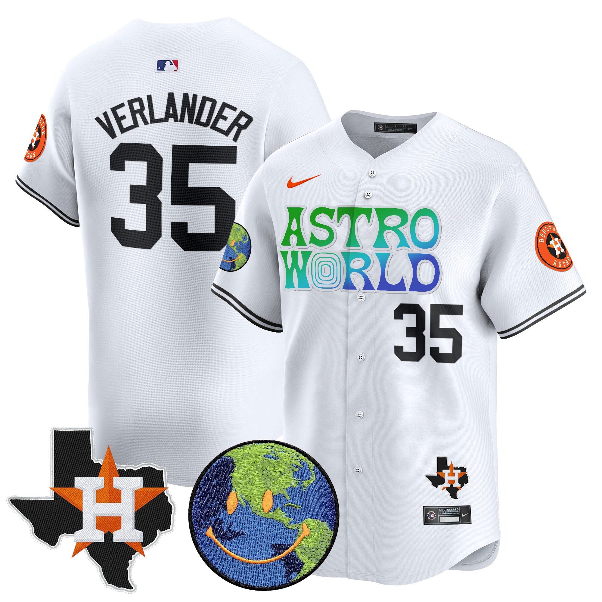 Men’s Houston Cactus Jack Astro World Vapor Premier Limited Jersey