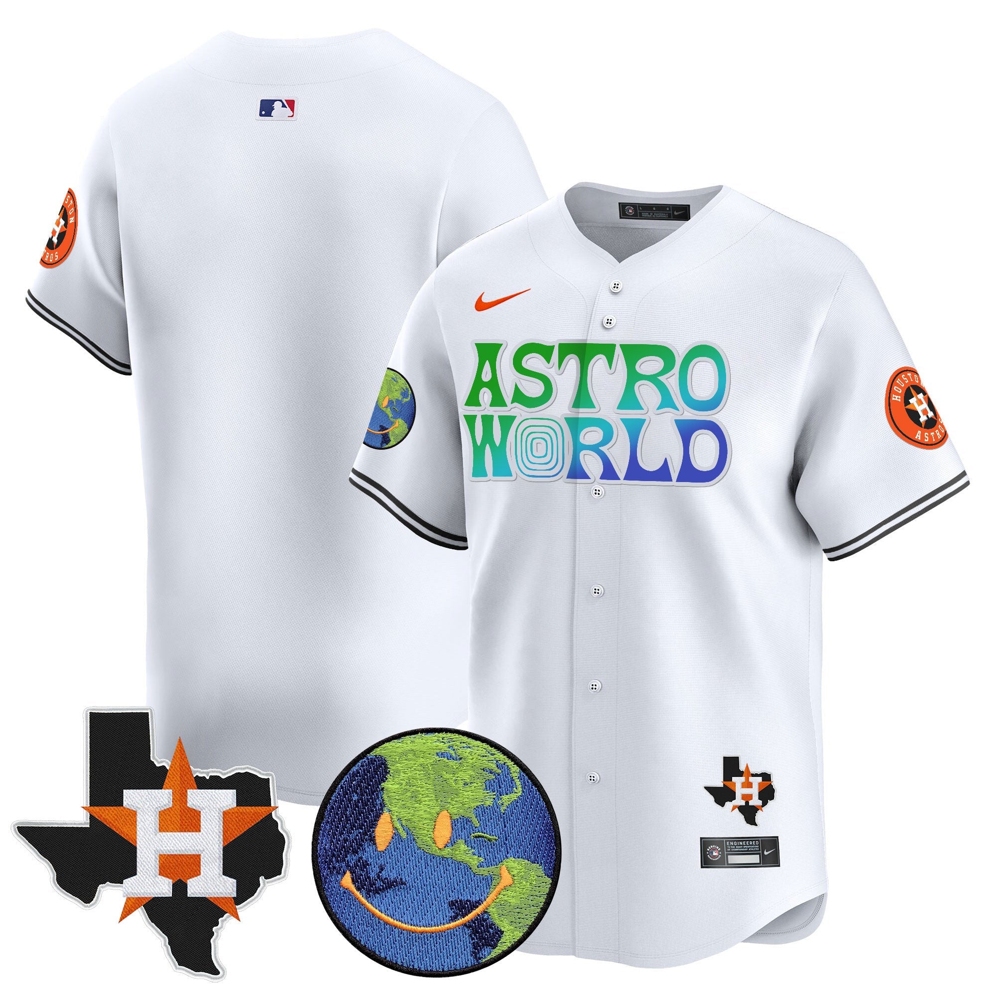 Men’s Houston Cactus Jack Astro World Vapor Premier Limited Jersey
