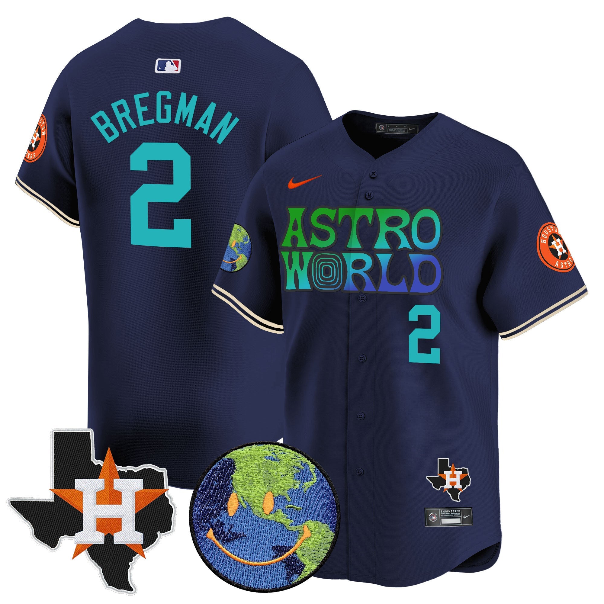Men’s Houston Cactus Jack Astro World Vapor Premier Limited Jersey