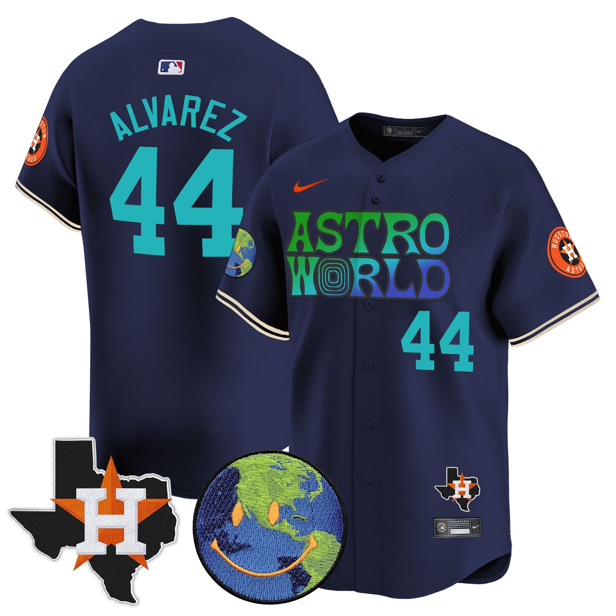 Men’s Houston Cactus Jack Astro World Vapor Premier Limited Jersey