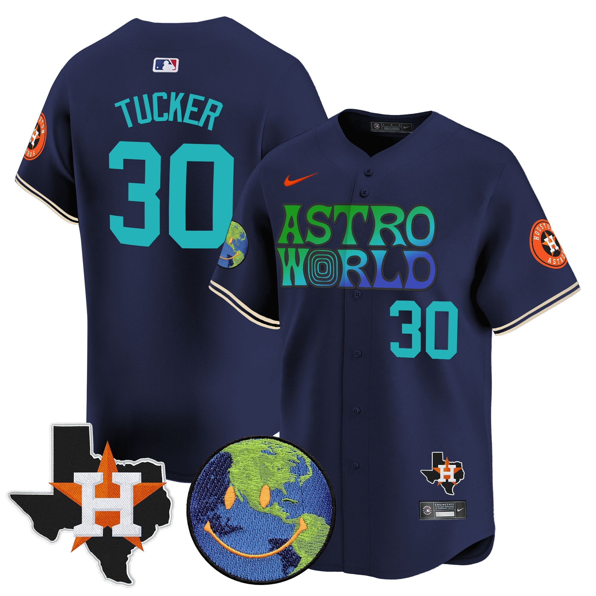 Men’s Houston Cactus Jack Astro World Vapor Premier Limited Jersey