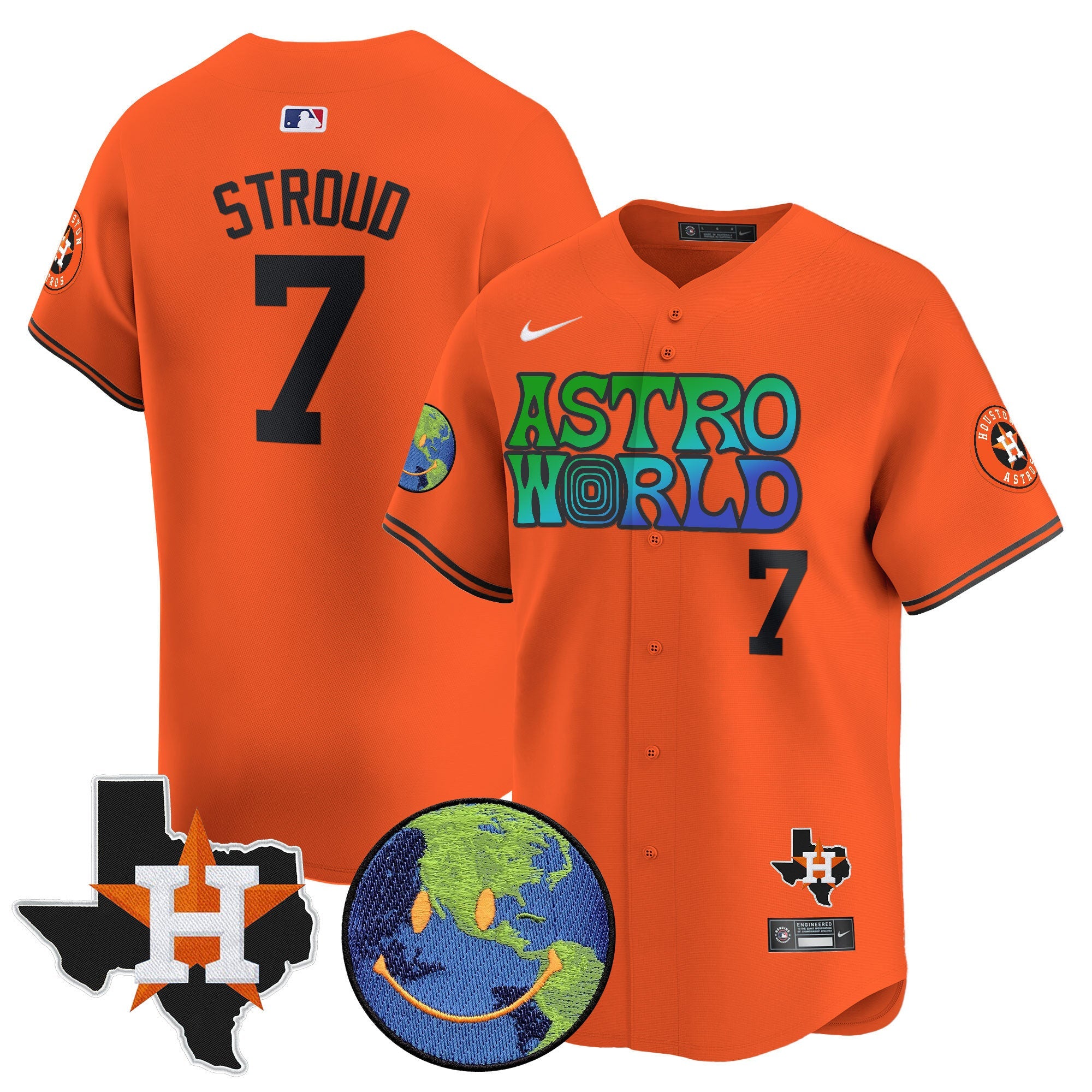 Men’s Houston Cactus Jack Astro World Vapor Premier Limited Jersey