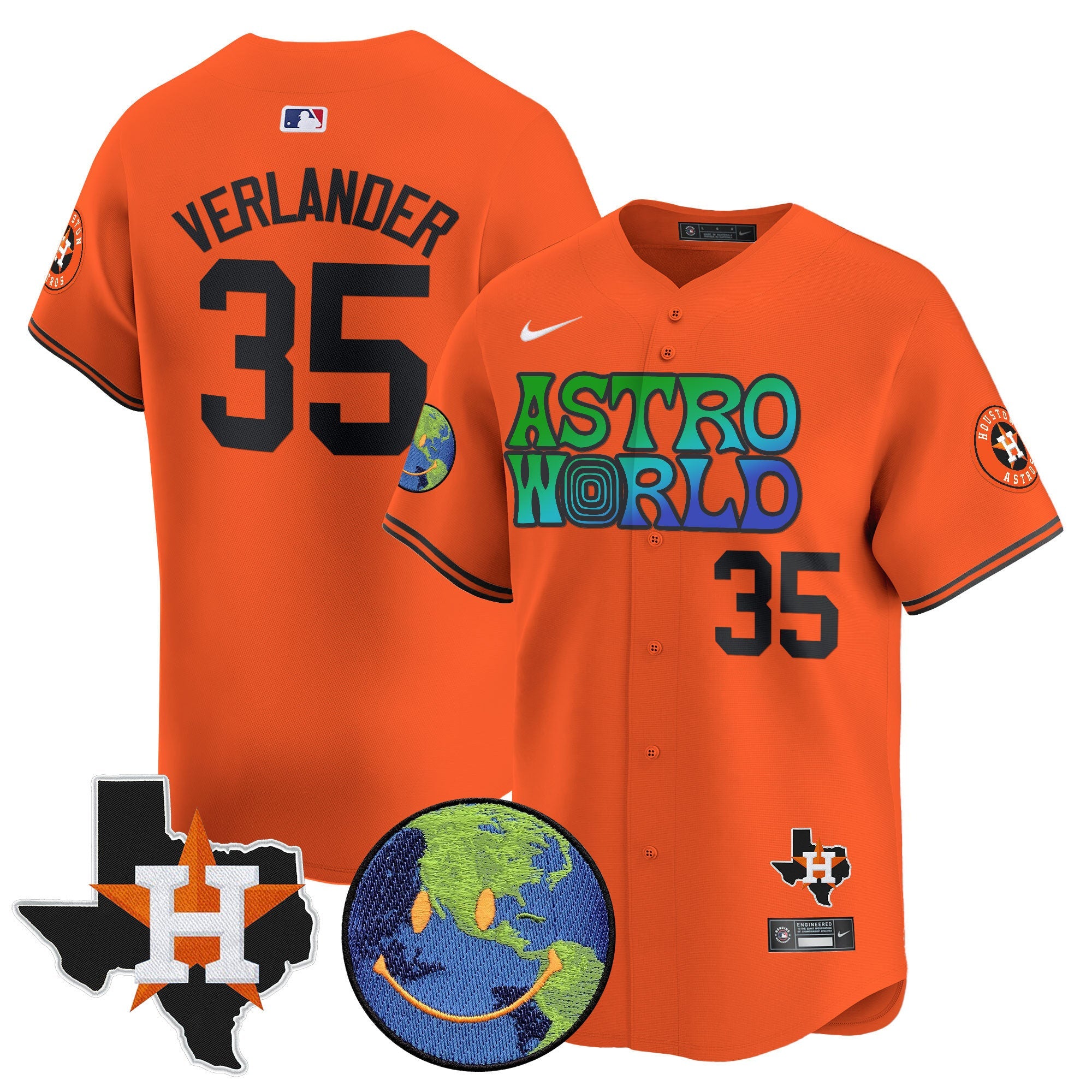 Men’s Houston Cactus Jack Astro World Vapor Premier Limited Jersey