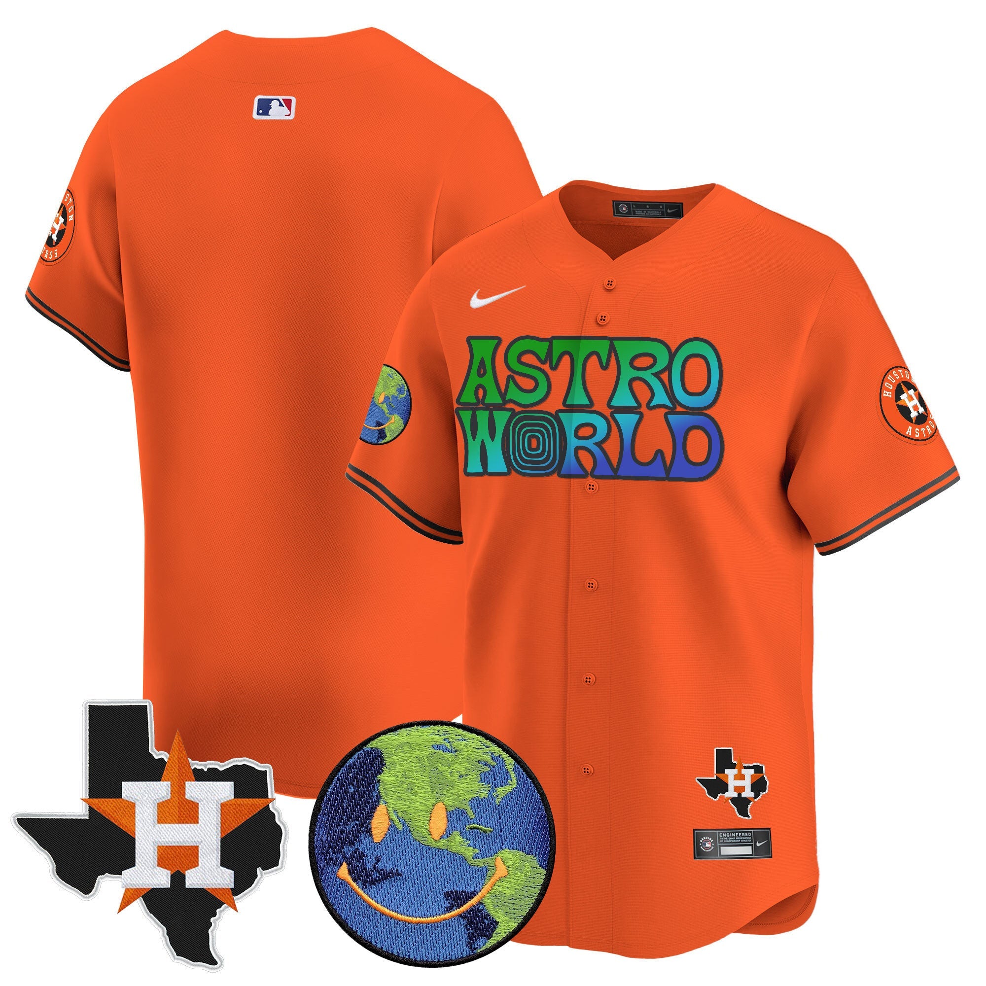 Men’s Houston Cactus Jack Astro World Vapor Premier Limited Jersey