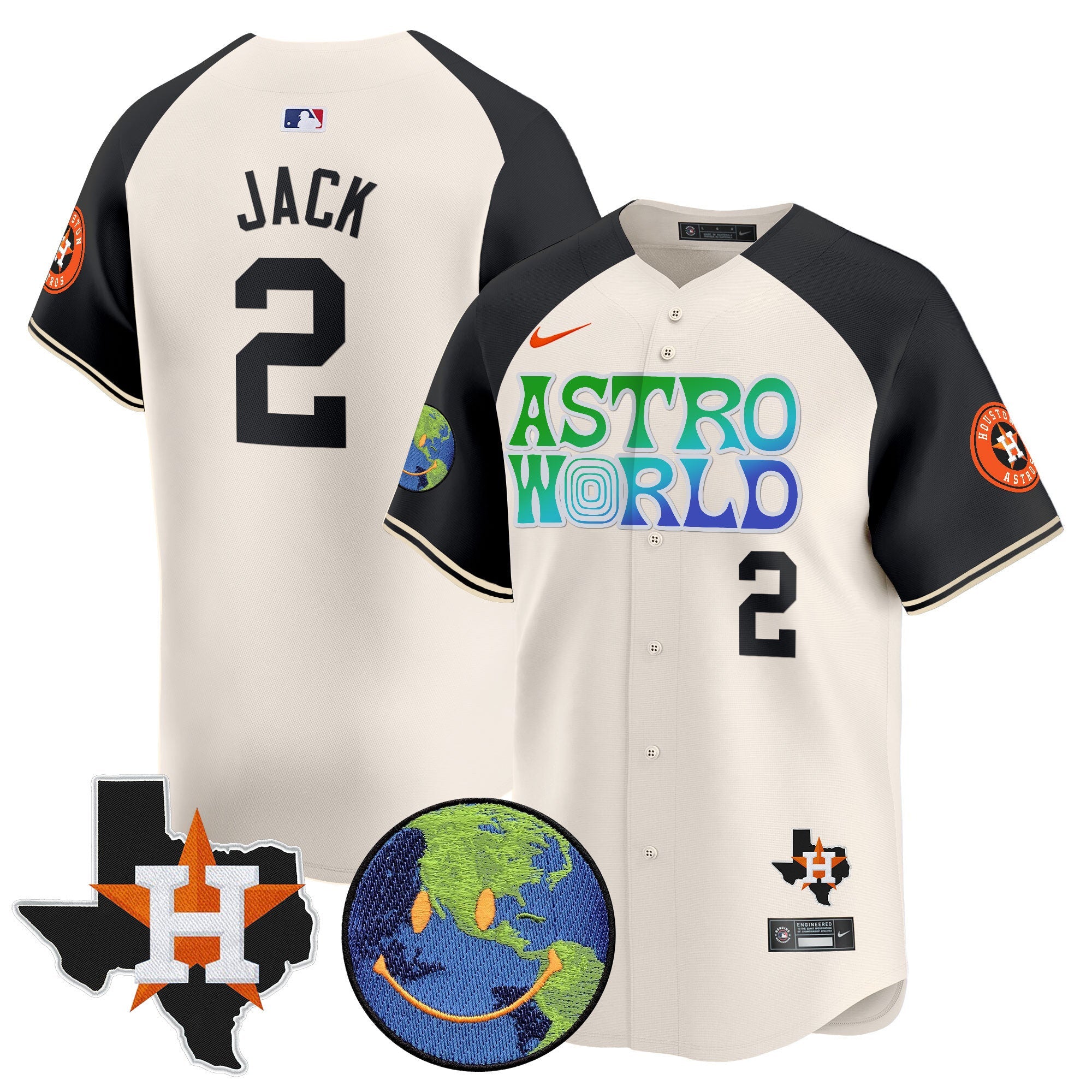 Men’s Houston Cactus Jack Astro World Vapor Premier Limited Jersey