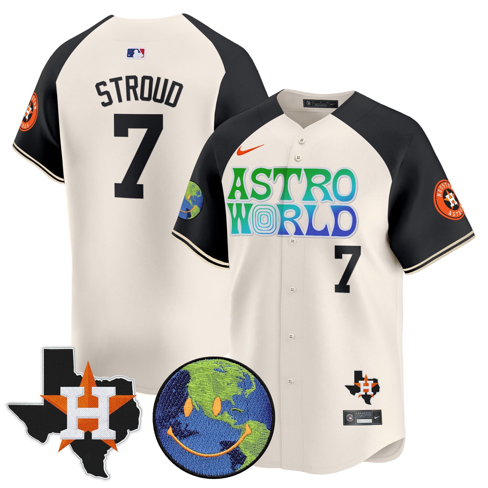 Men’s Houston Cactus Jack Astro World Vapor Premier Limited Jersey