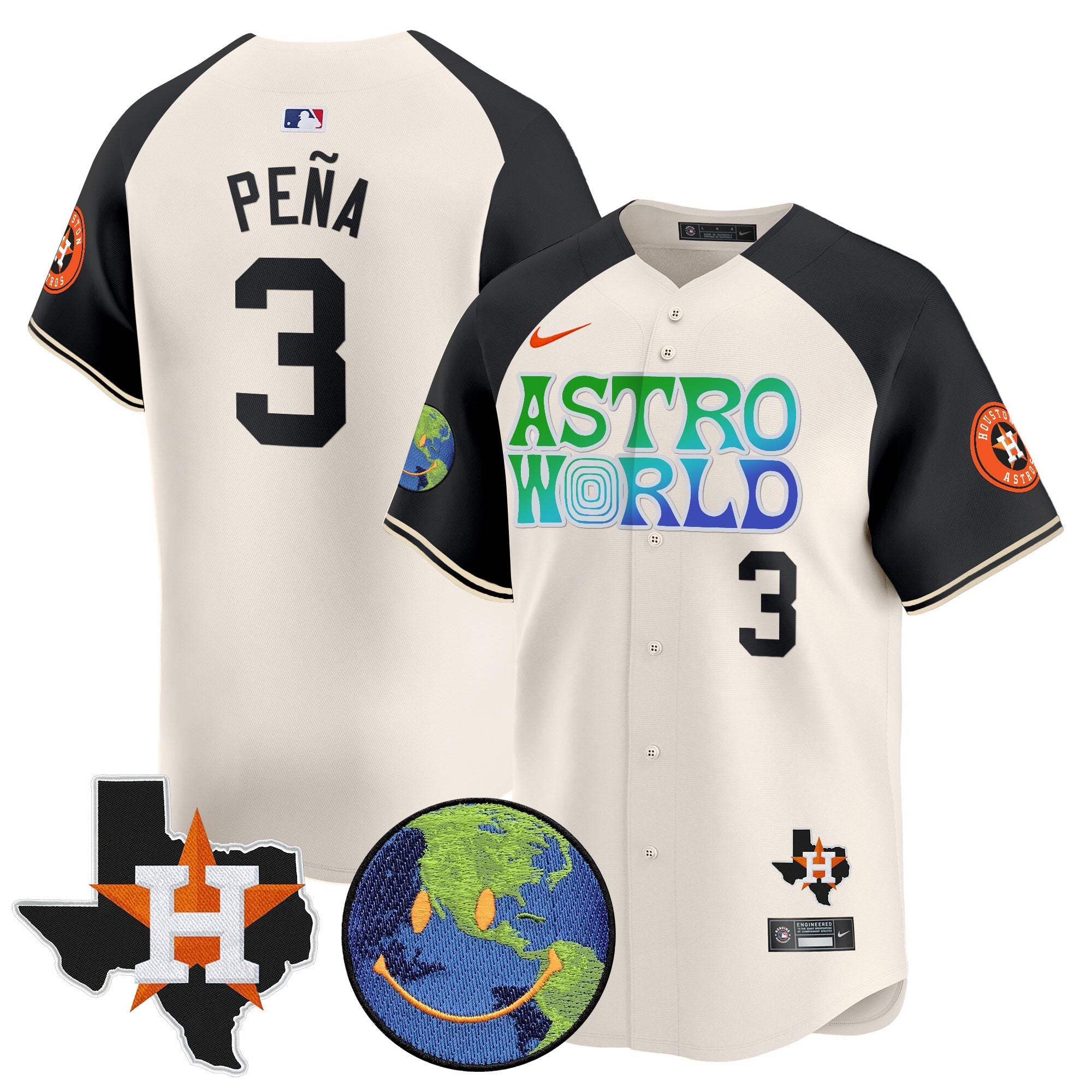 Men’s Houston Cactus Jack Astro World Vapor Premier Limited Jersey