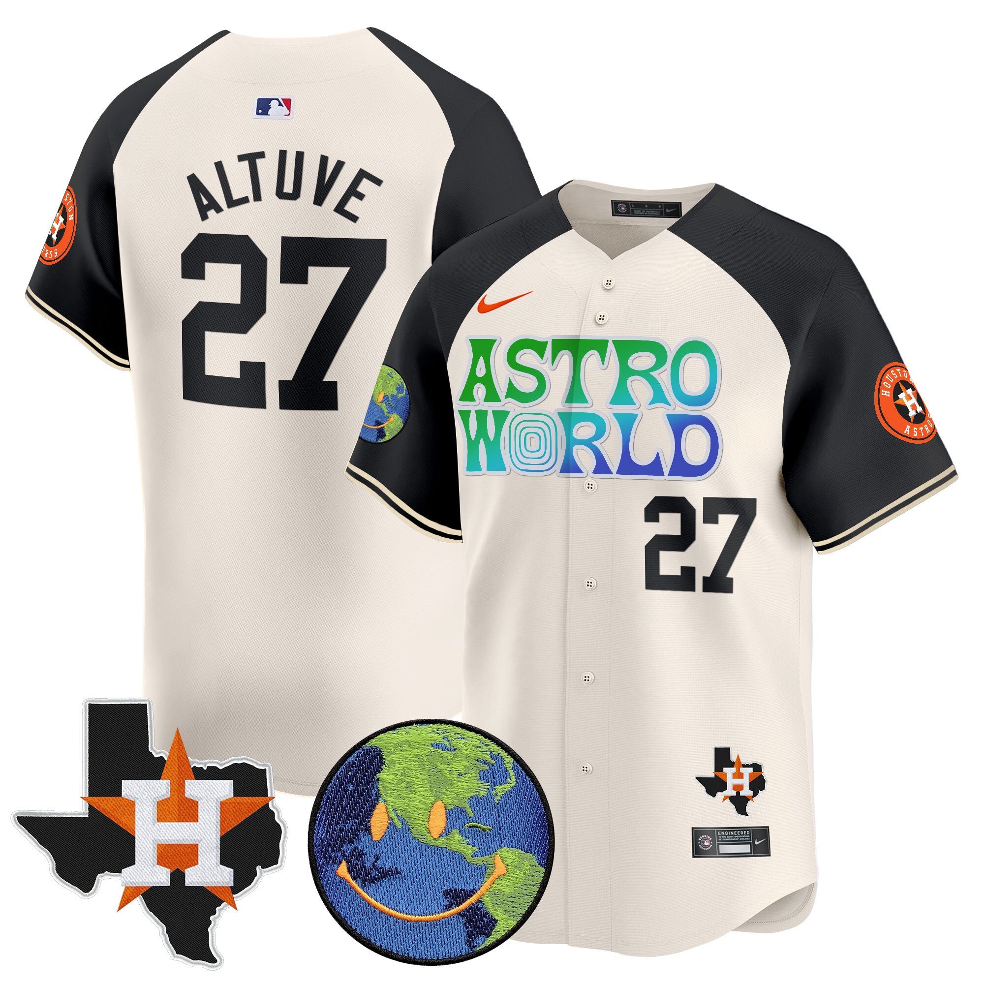 Men’s Houston Cactus Jack Astro World Vapor Premier Limited Jersey