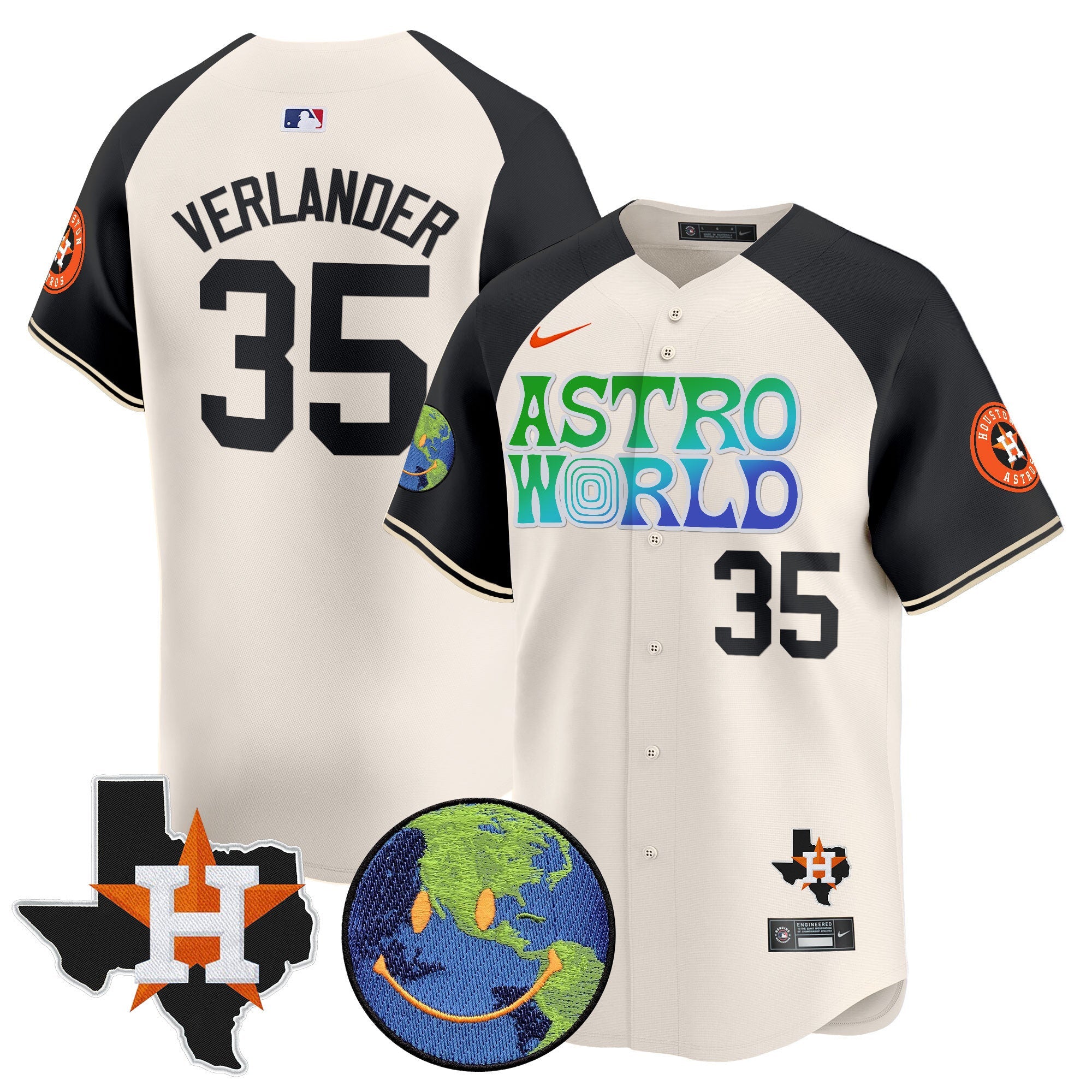 Men’s Houston Cactus Jack Astro World Vapor Premier Limited Jersey