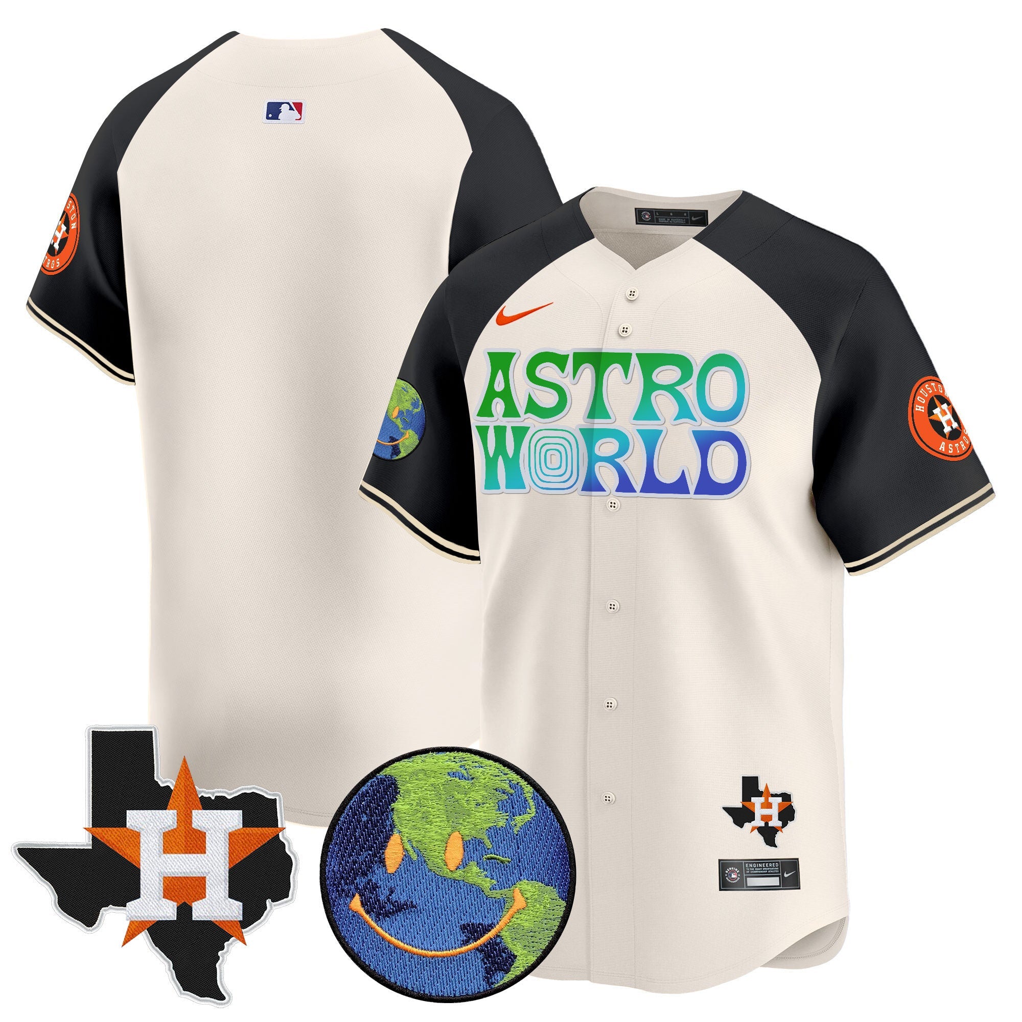 Men’s Houston Cactus Jack Astro World Vapor Premier Limited Jersey