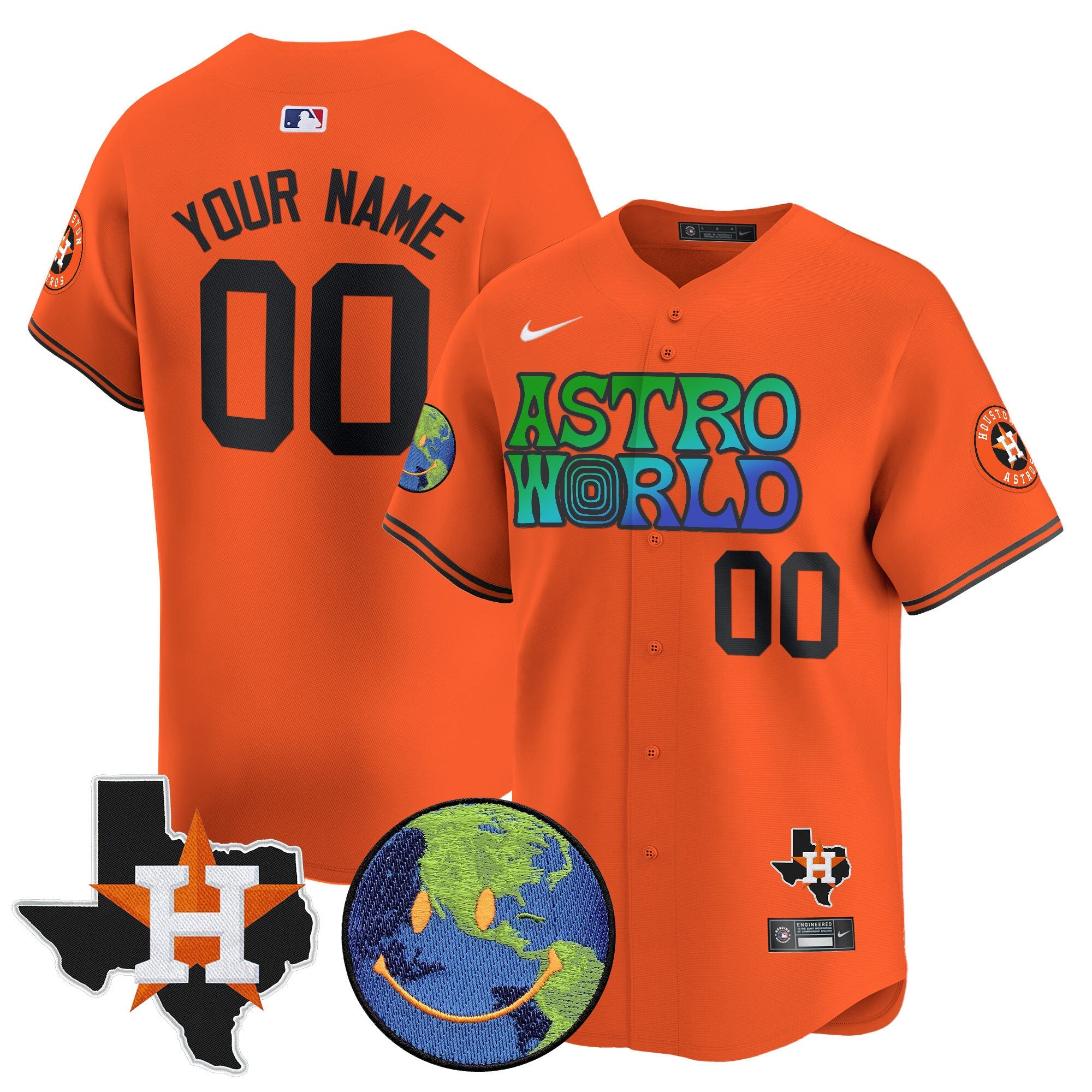 Houston Cactus Jack Astro World Vapor Premier Limited Custom Jersey