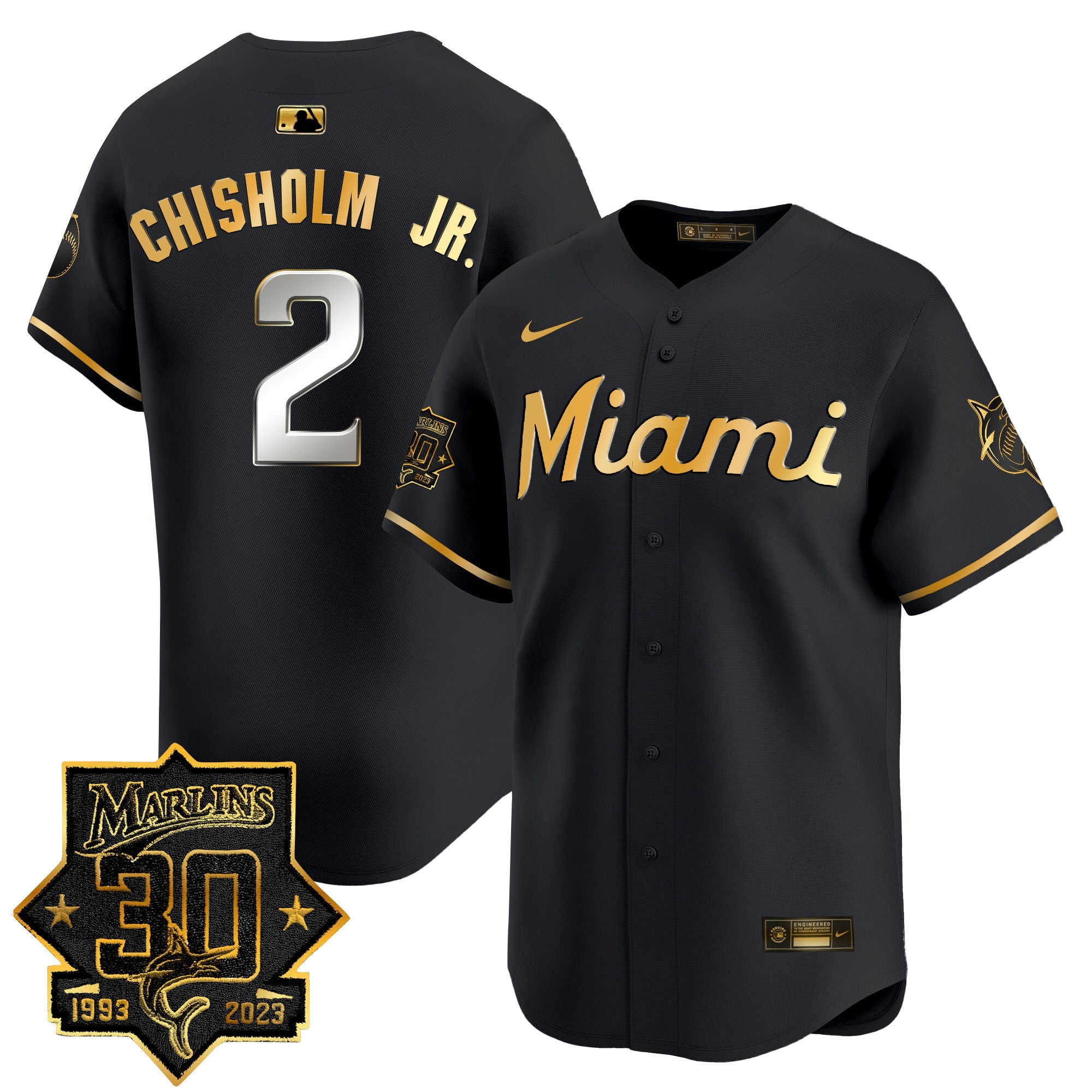 Men’s Miami 30 Seasons Anniversary Patch Vapor Premier Limited Jersey