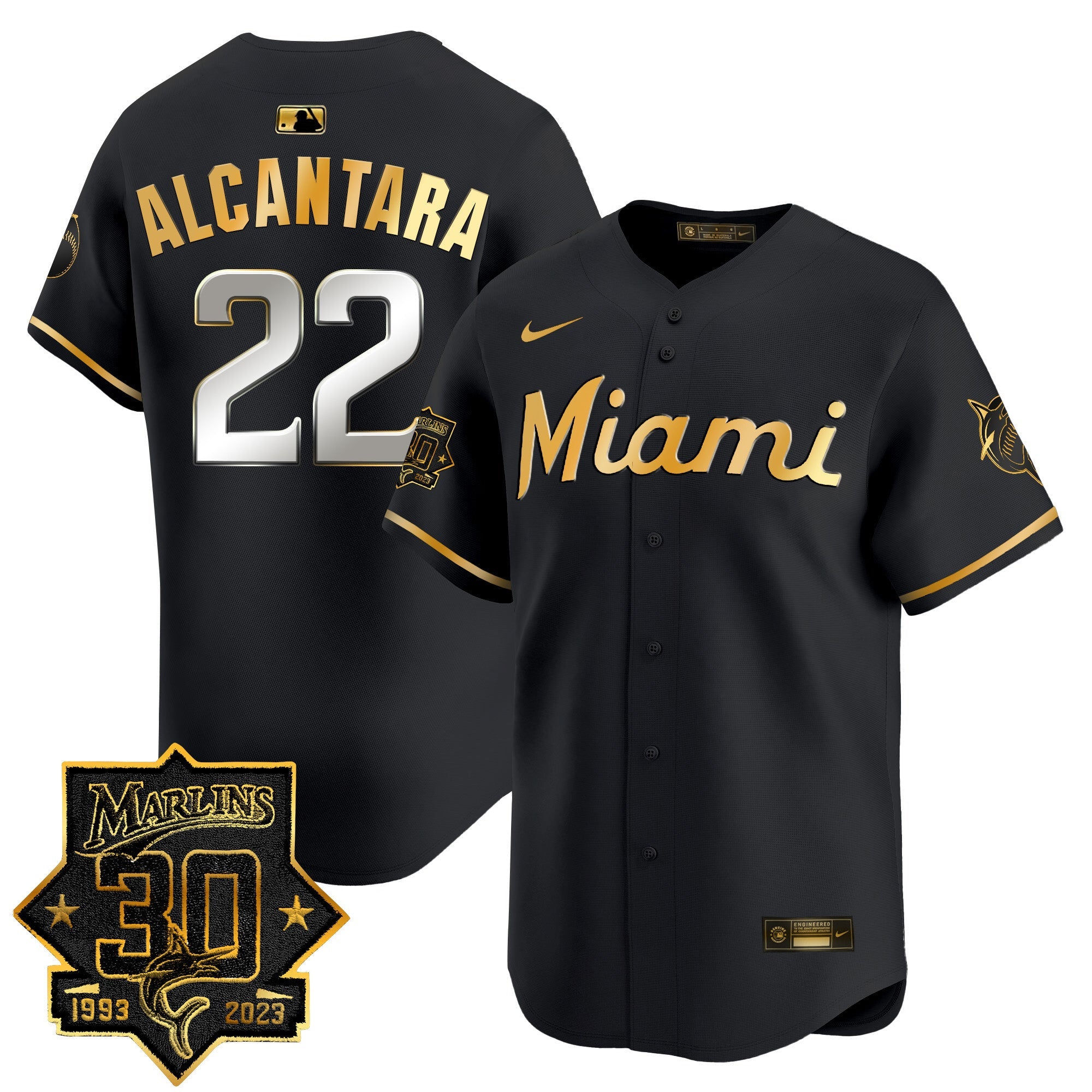 Men’s Miami 30 Seasons Anniversary Patch Vapor Premier Limited Jersey