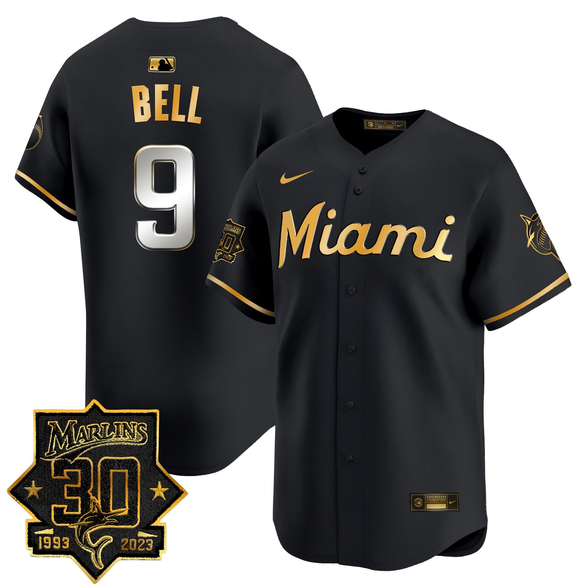 Men’s Miami 30 Seasons Anniversary Patch Vapor Premier Limited Jersey