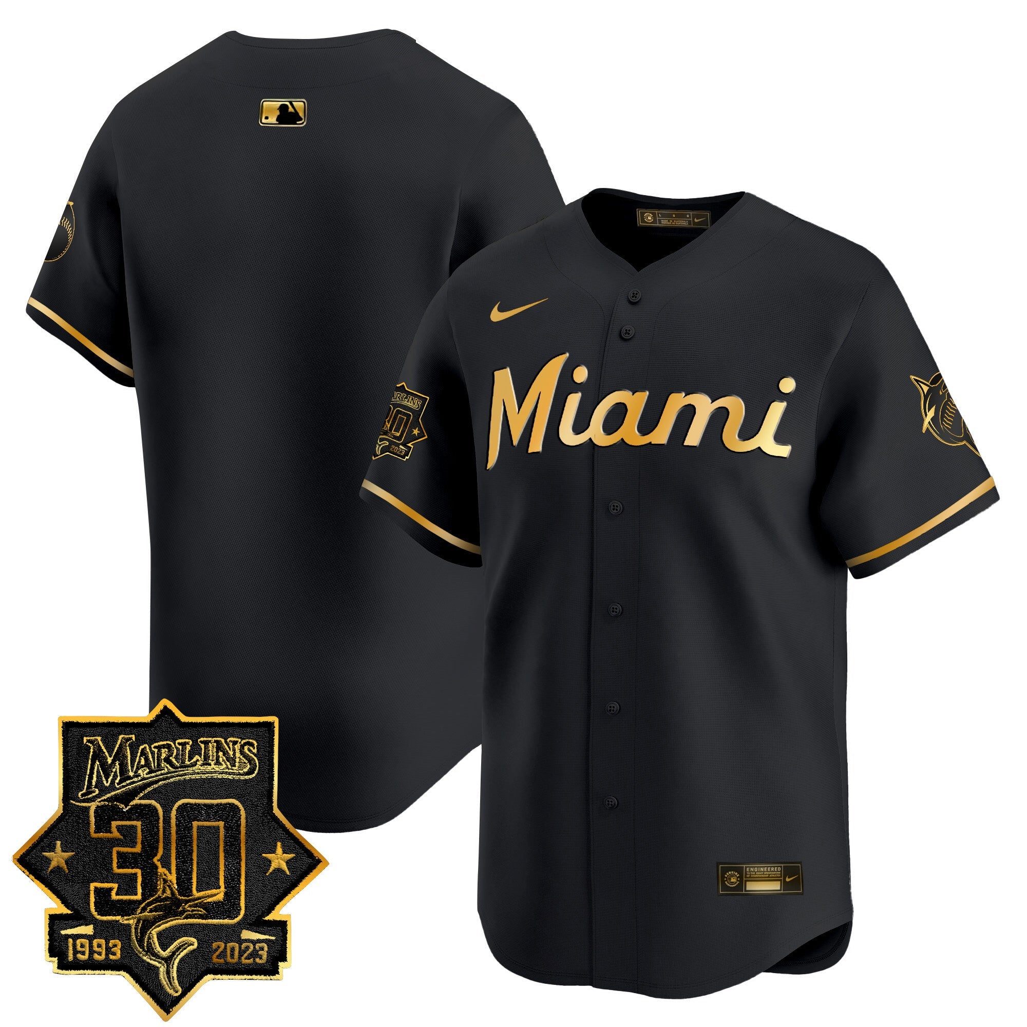 Men’s Miami 30 Seasons Anniversary Patch Vapor Premier Limited Jersey