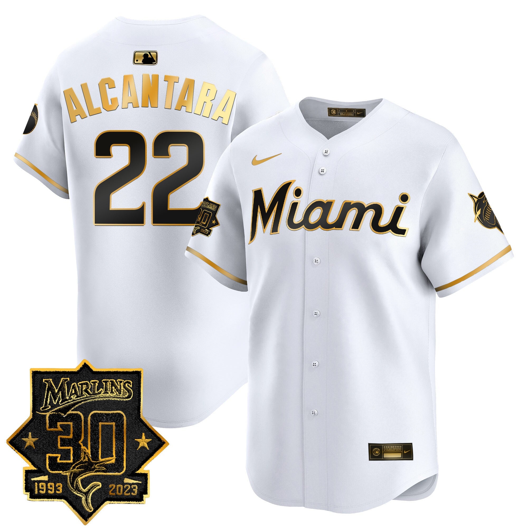 Men’s Miami 30 Seasons Anniversary Patch Vapor Premier Limited Jersey