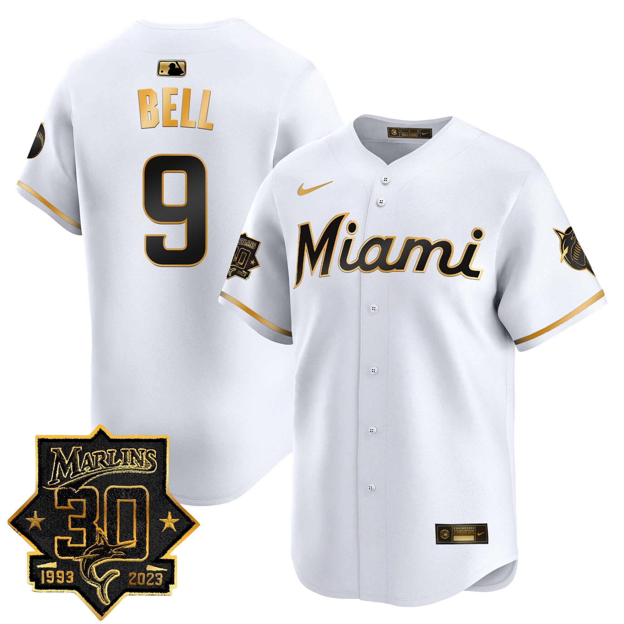 Men’s Miami 30 Seasons Anniversary Patch Vapor Premier Limited Jersey