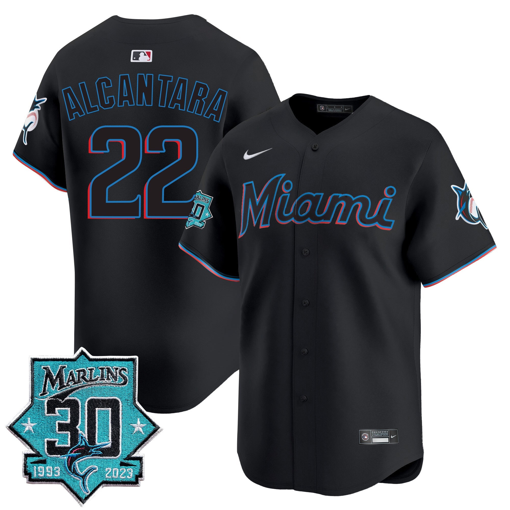 Men’s Miami 30 Seasons Anniversary Patch Vapor Premier Limited Jersey