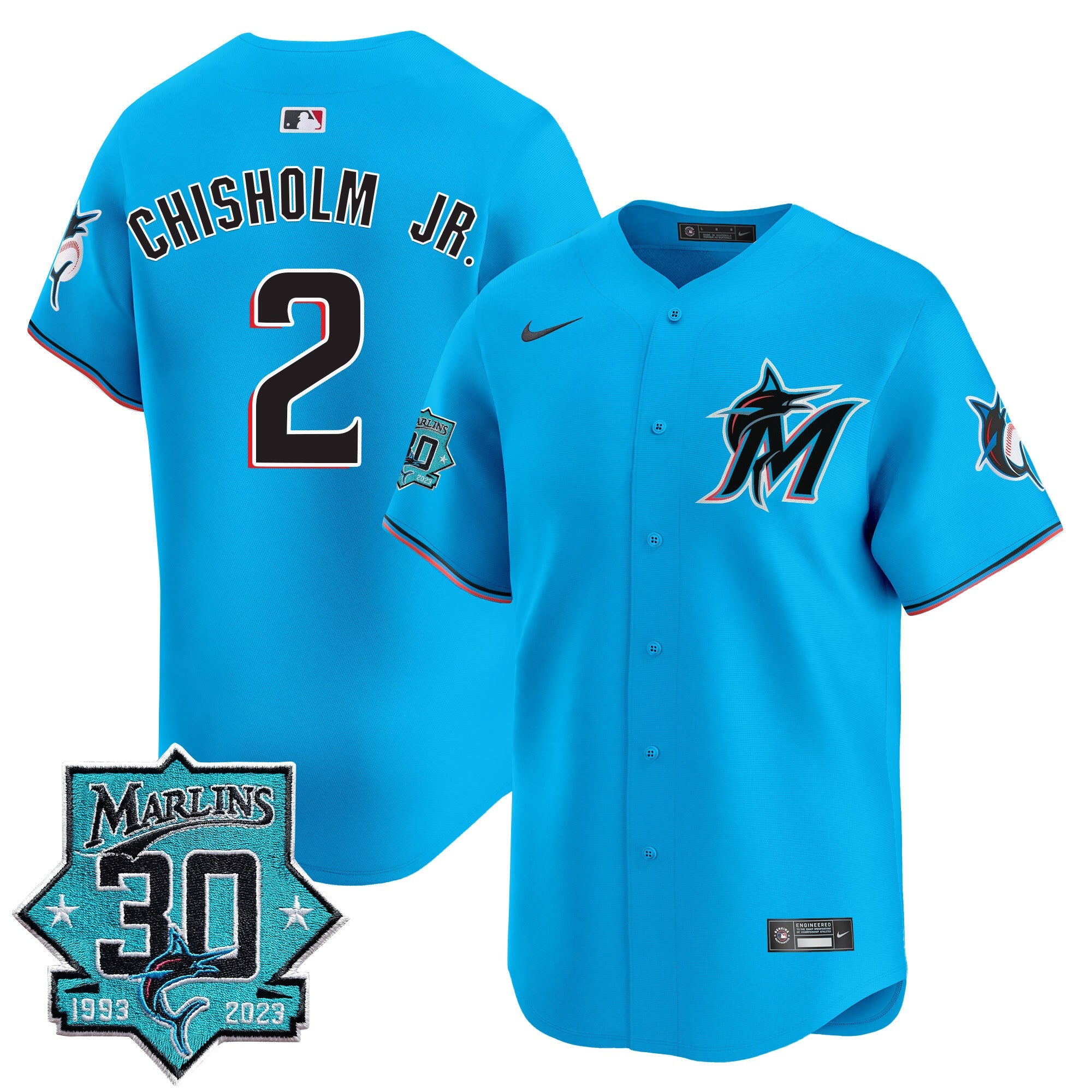 Men’s Miami 30 Seasons Anniversary Patch Vapor Premier Limited Jersey