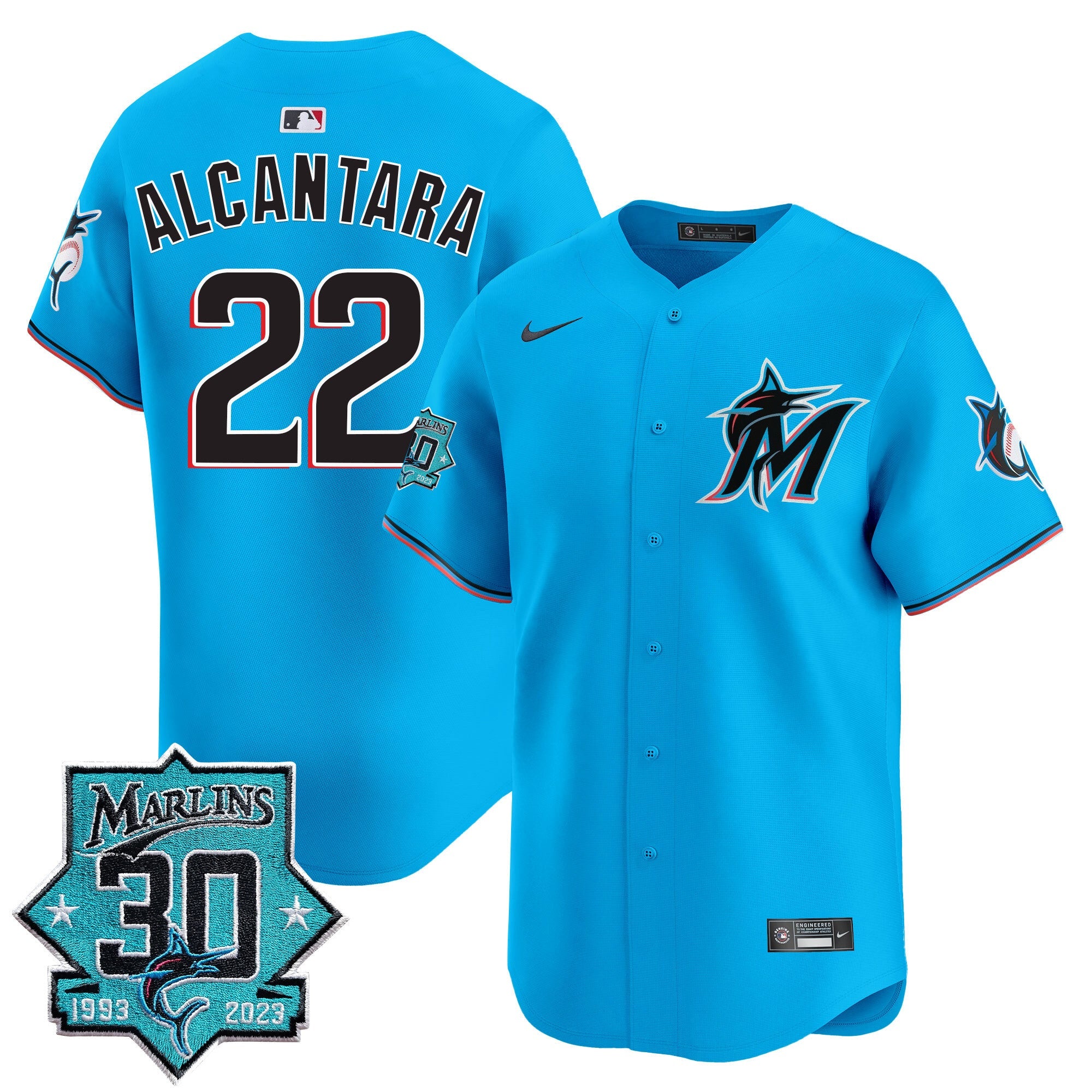 Men’s Miami 30 Seasons Anniversary Patch Vapor Premier Limited Jersey