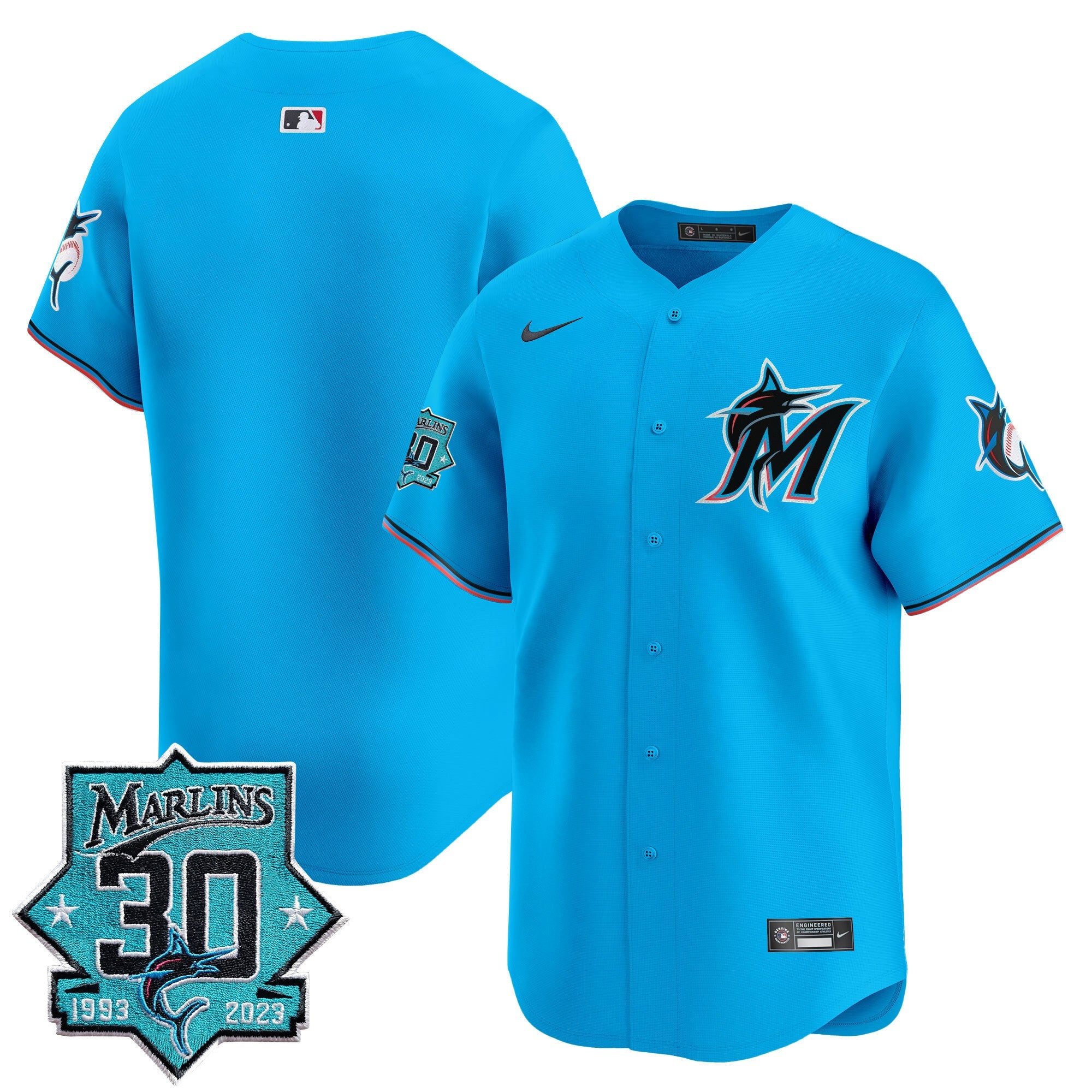 Men’s Miami 30 Seasons Anniversary Patch Vapor Premier Limited Jersey
