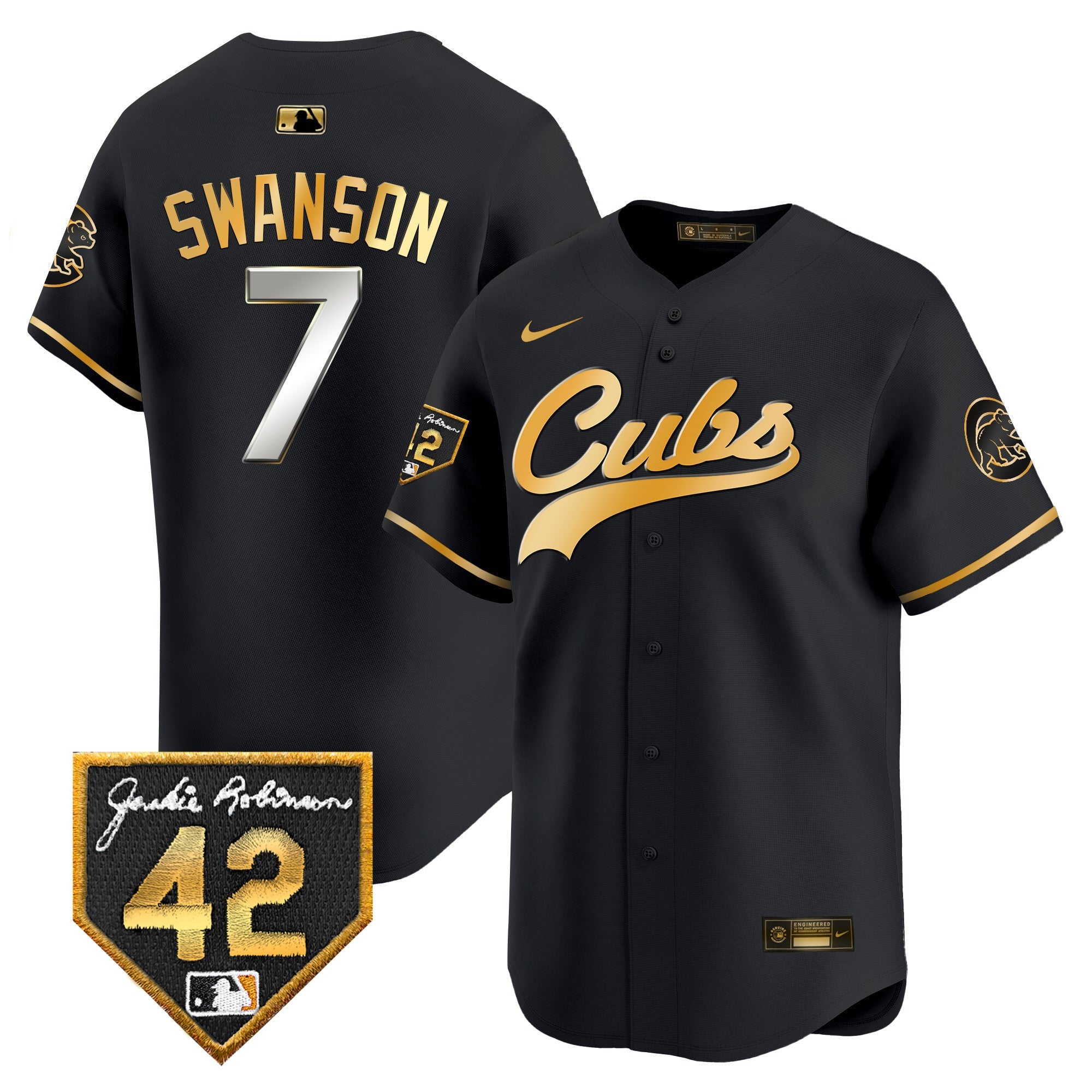 Men’s Chicago 2024 Jackie Robinson Patch Vapor Premier Limited Jersey
