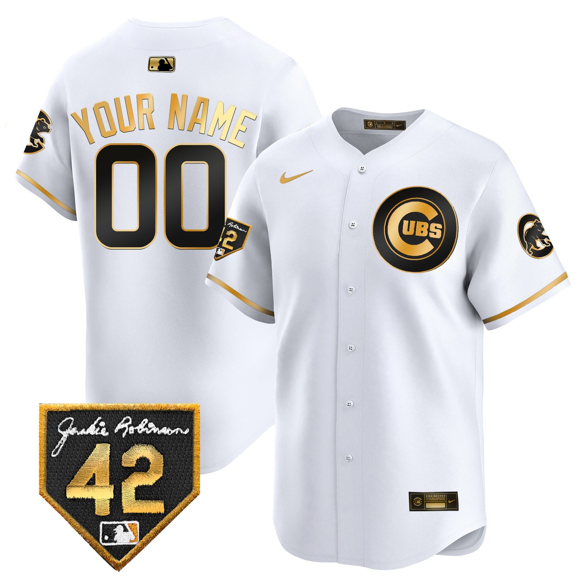 Chicago 2024 Jackie Robinson Patch Vapor Premier Limited Custom Jersey V2