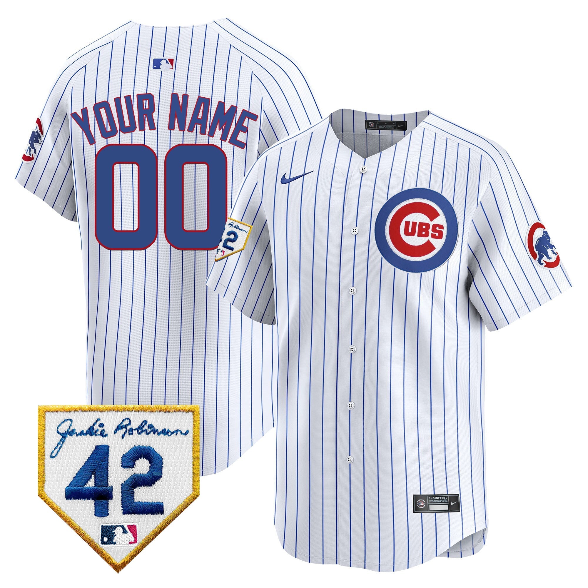 Chicago 2024 Jackie Robinson Patch Vapor Premier Limited Custom Jersey V2