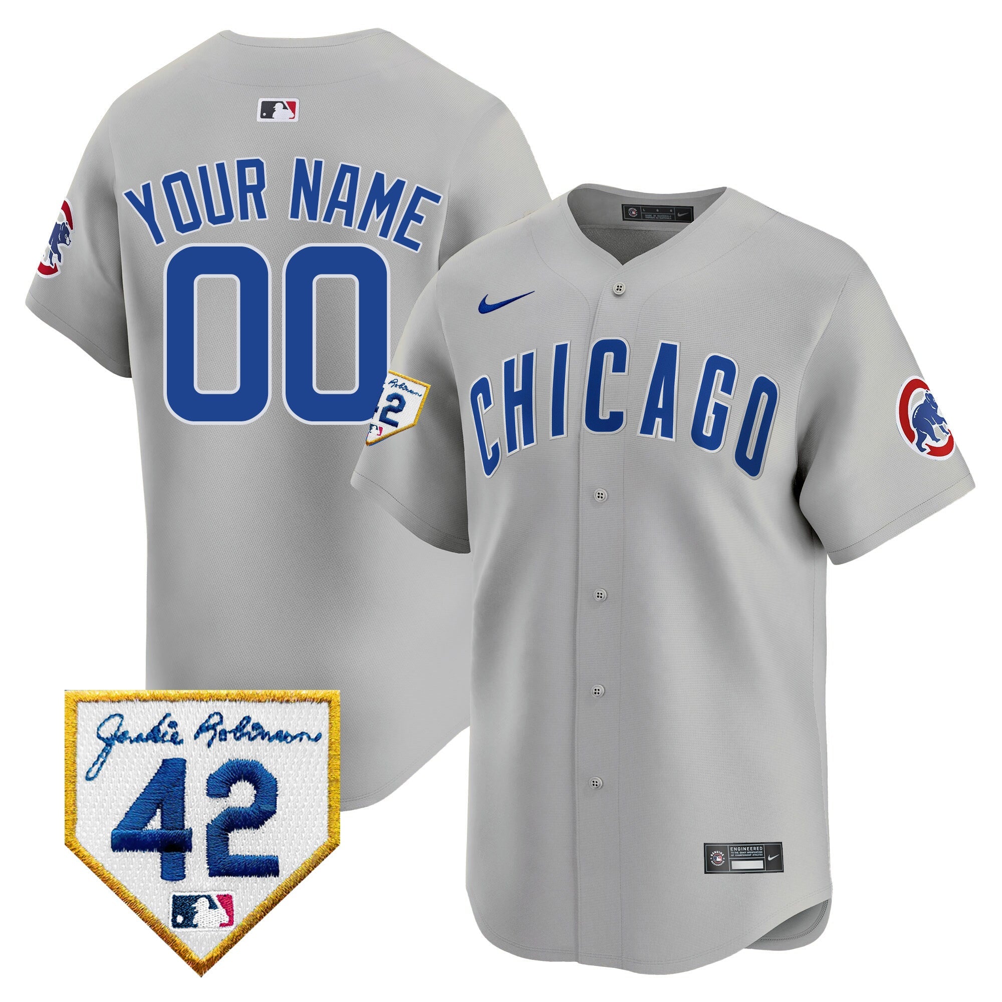 Chicago 2024 Jackie Robinson Patch Vapor Premier Limited Custom Jersey V2