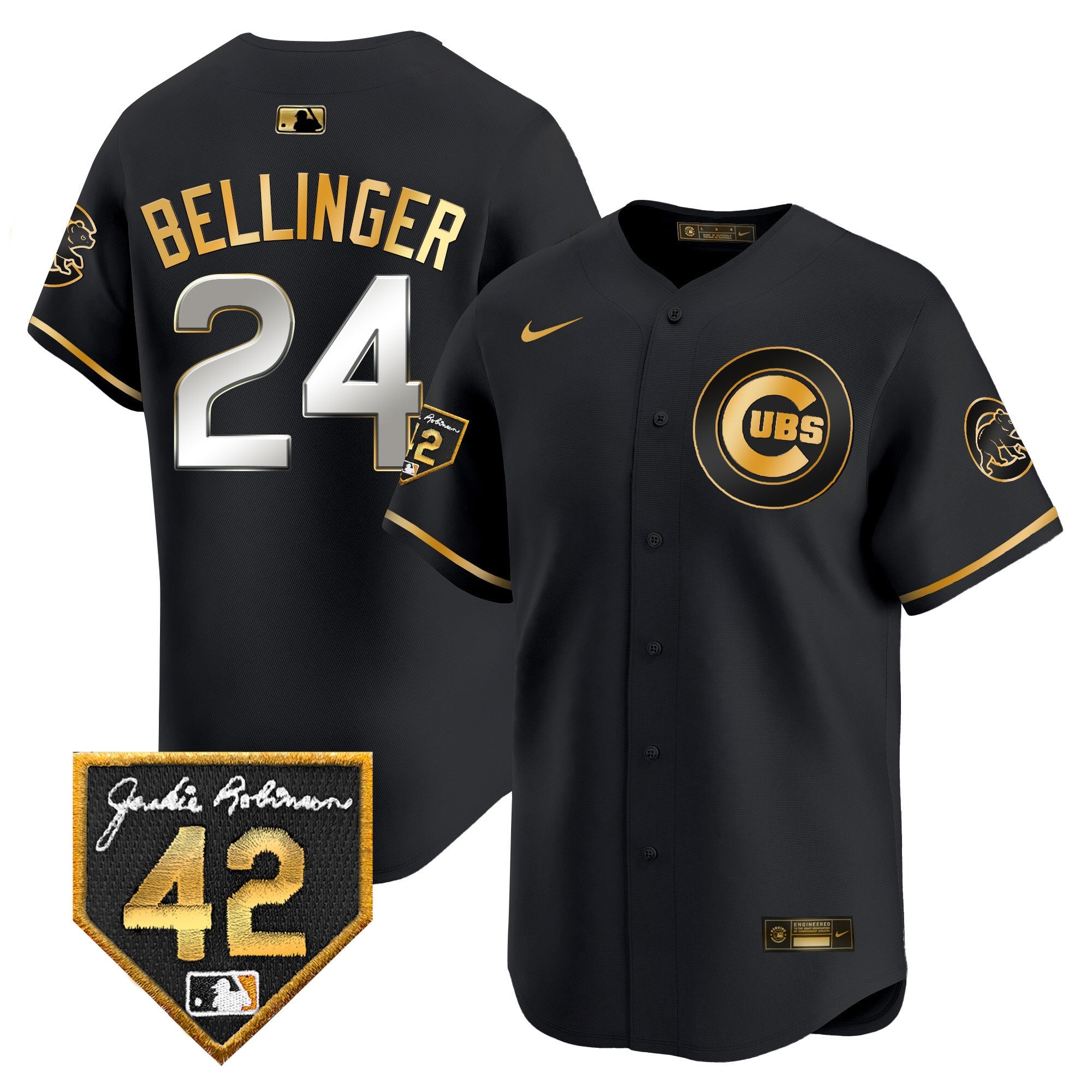 Men’s Chicago 2024 Jackie Robinson Patch Vapor Premier Limited Jersey V2