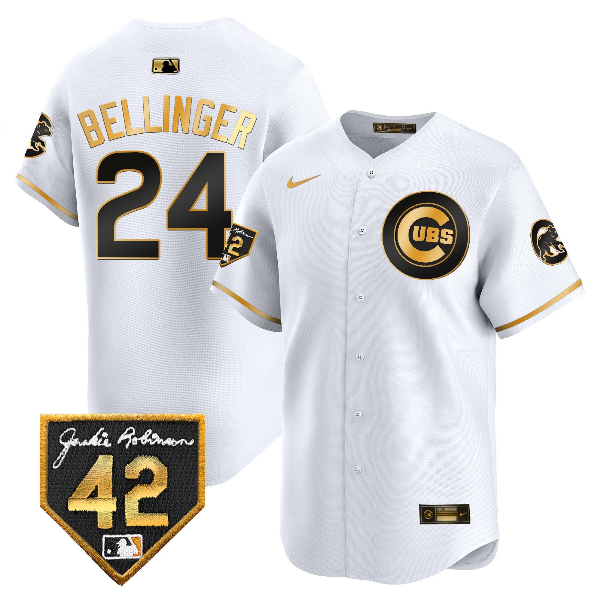 Men’s Chicago 2024 Jackie Robinson Patch Vapor Premier Limited Jersey V2