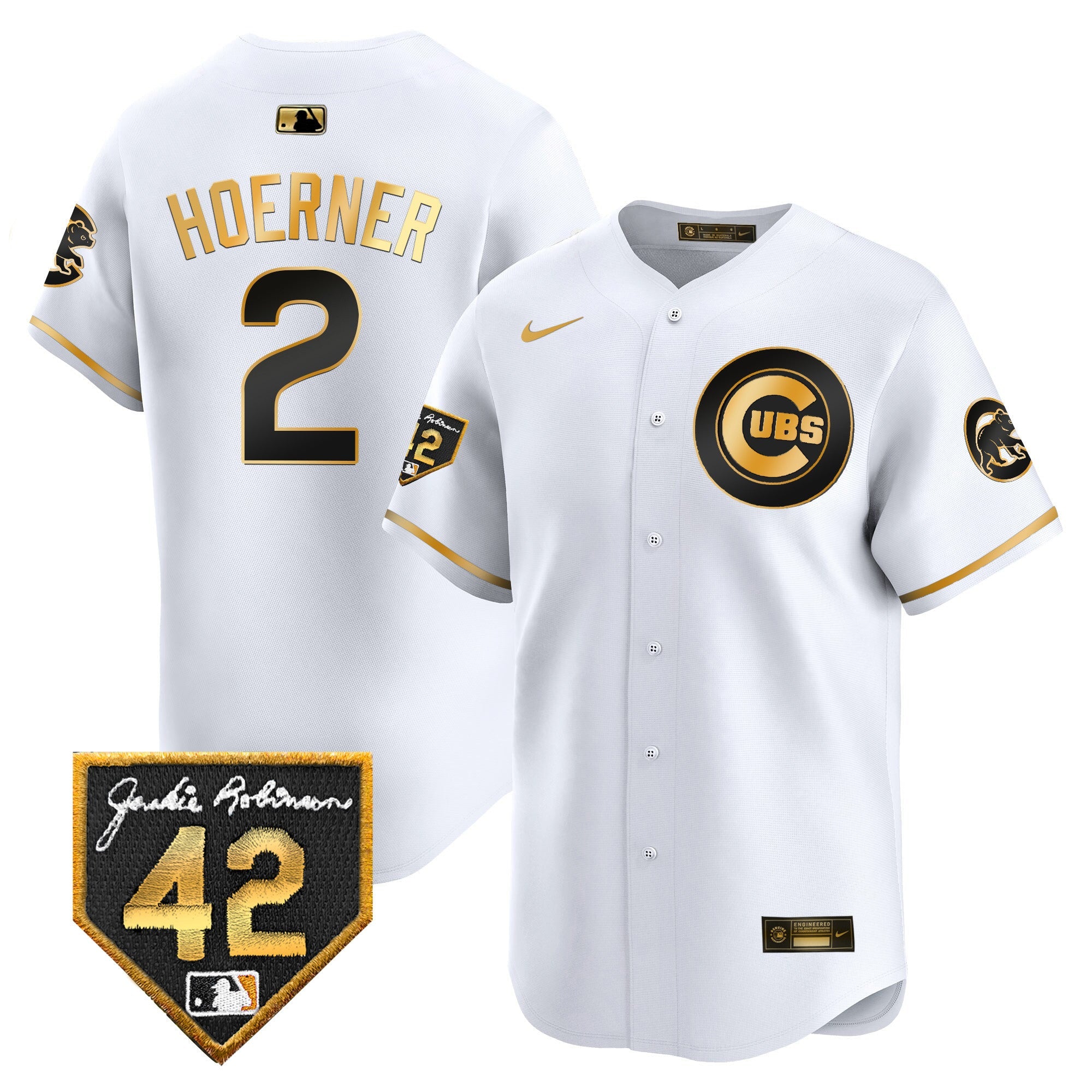 Men’s Chicago 2024 Jackie Robinson Patch Vapor Premier Limited Jersey V2