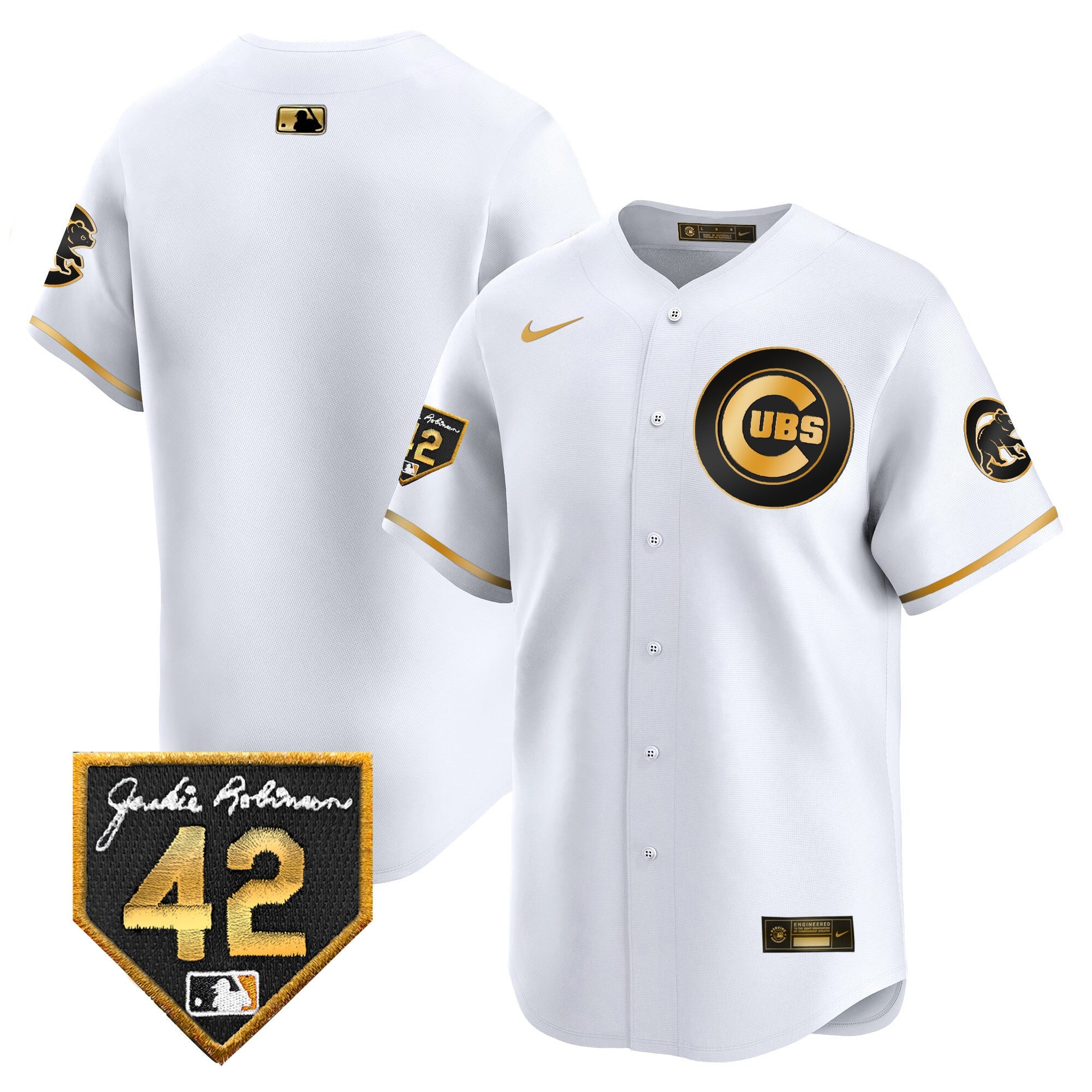 Men’s Chicago 2024 Jackie Robinson Patch Vapor Premier Limited Jersey V2