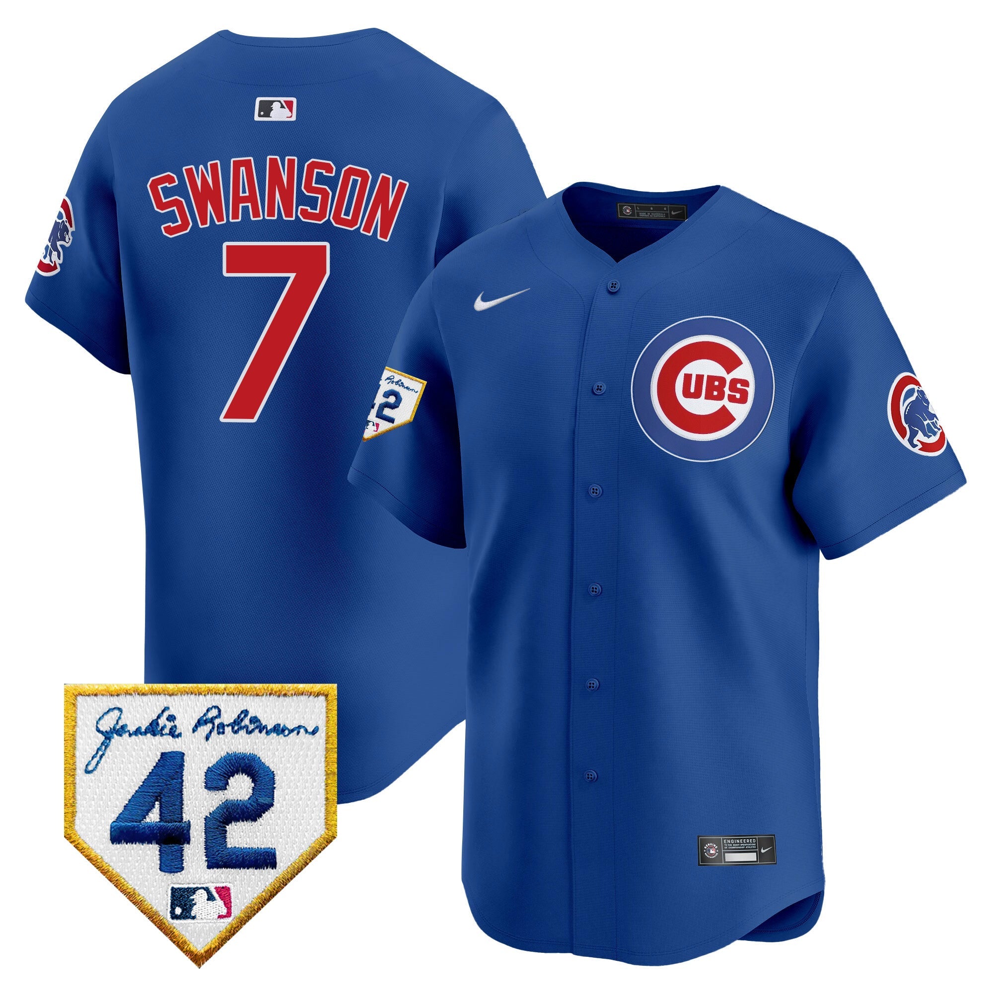 Men’s Chicago 2024 Jackie Robinson Patch Vapor Premier Limited Jersey V2