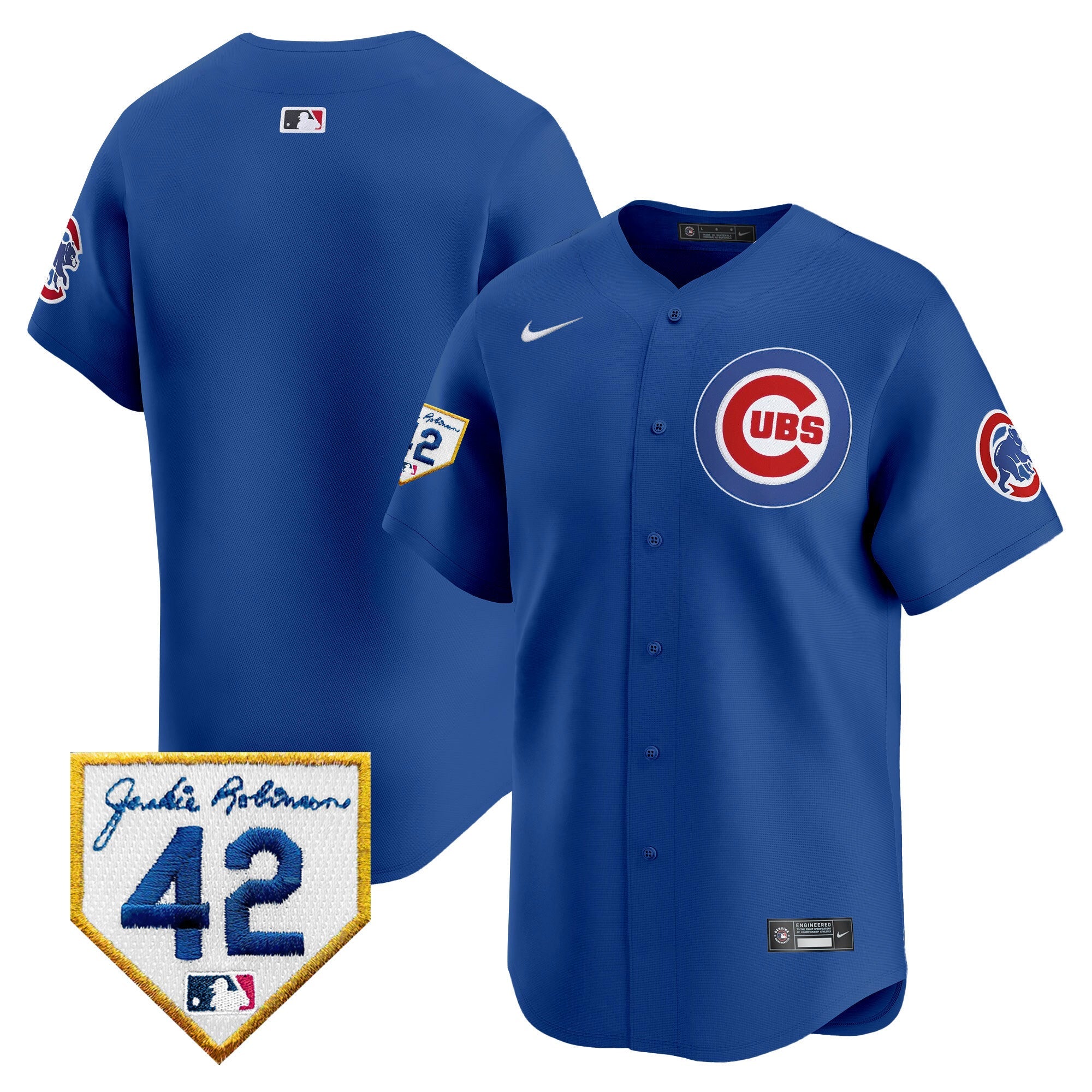 Men’s Chicago 2024 Jackie Robinson Patch Vapor Premier Limited Jersey V2