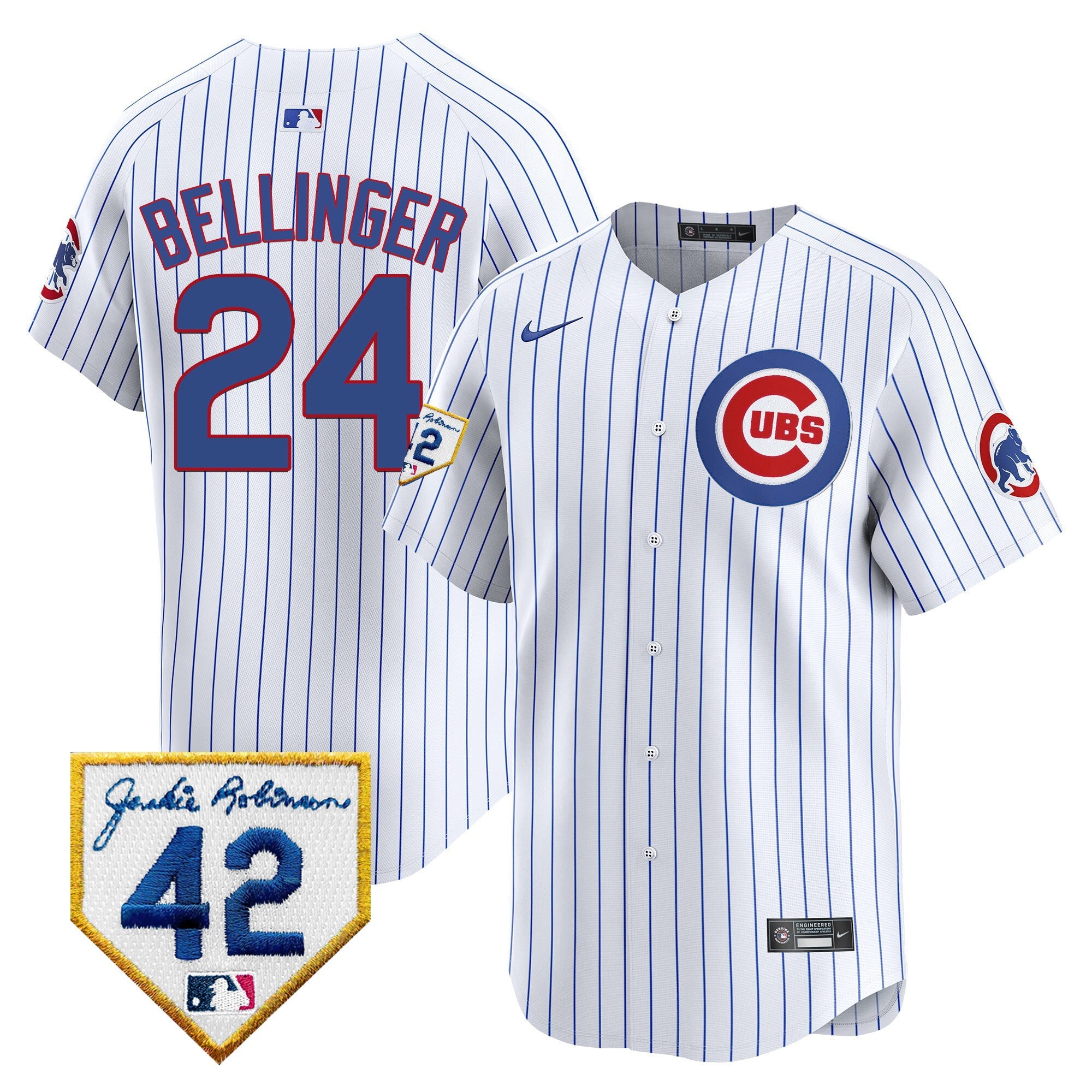 Men’s Chicago 2024 Jackie Robinson Patch Vapor Premier Limited Jersey V2