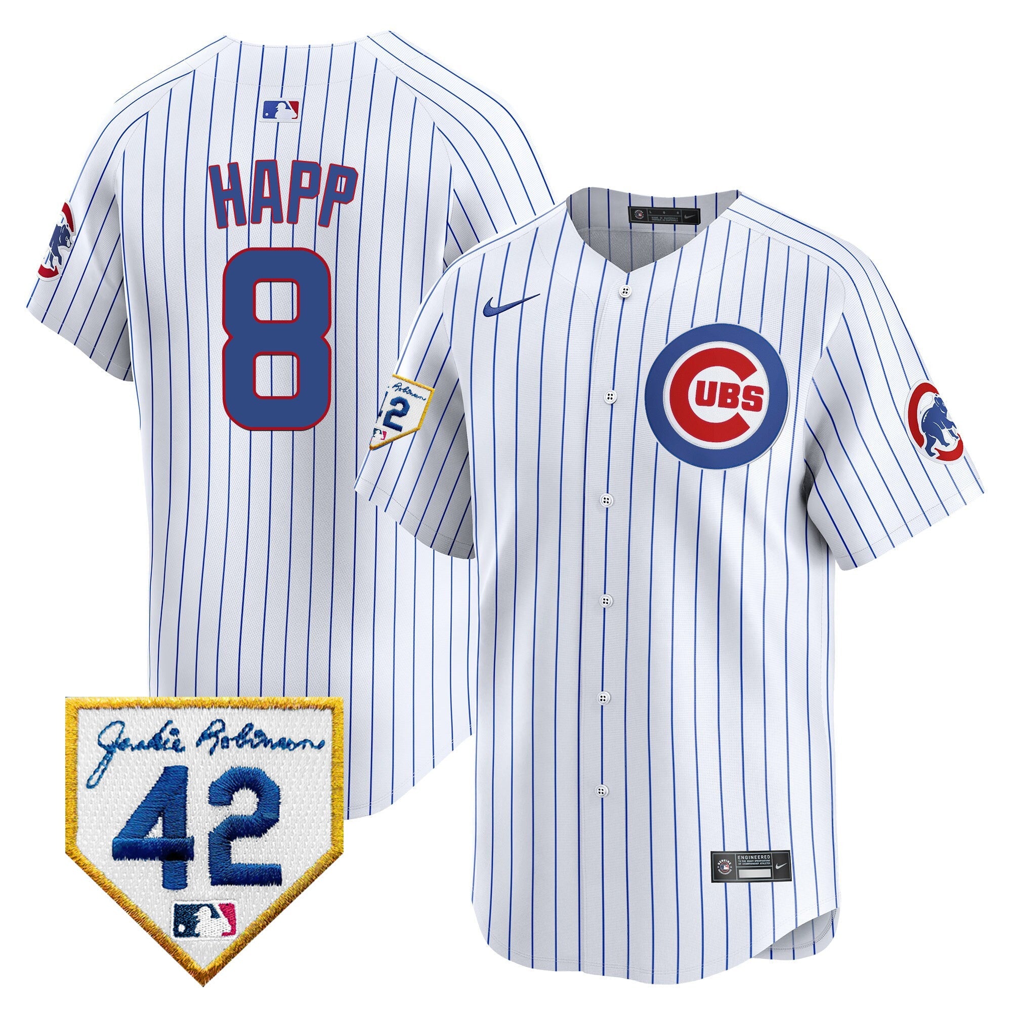 Men’s Chicago 2024 Jackie Robinson Patch Vapor Premier Limited Jersey V2