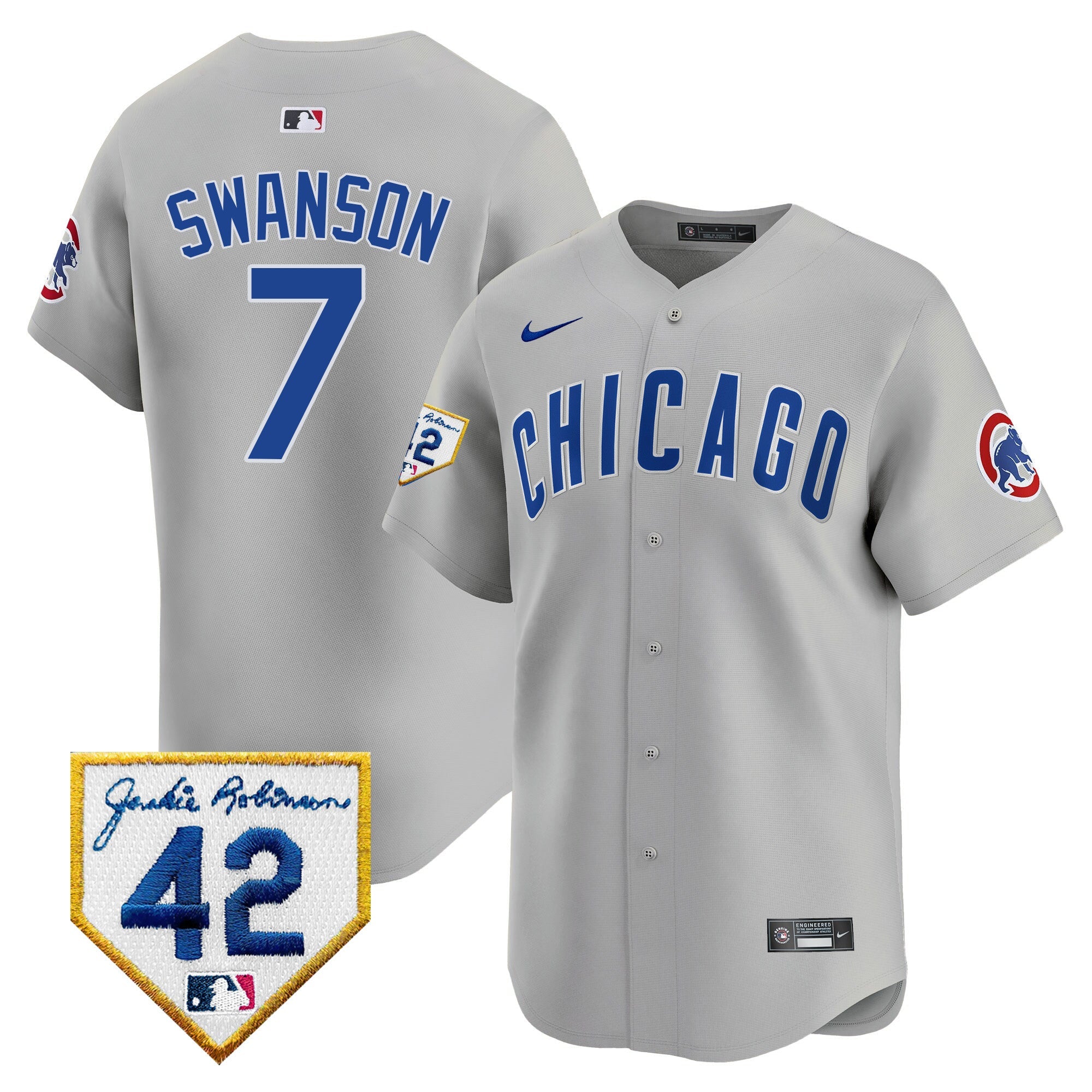 Men’s Chicago 2024 Jackie Robinson Patch Vapor Premier Limited Jersey V2