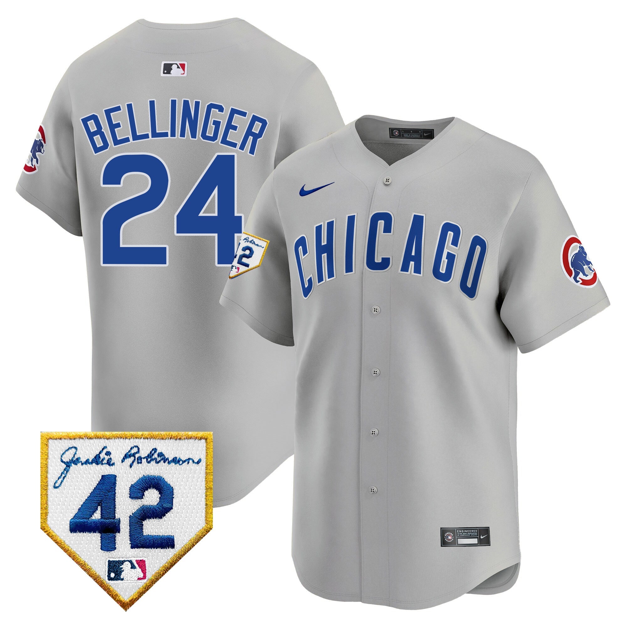 Men’s Chicago 2024 Jackie Robinson Patch Vapor Premier Limited Jersey V2