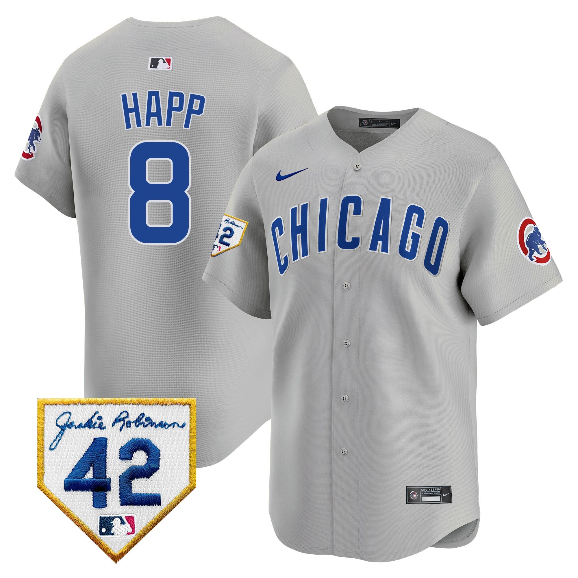Men’s Chicago 2024 Jackie Robinson Patch Vapor Premier Limited Jersey V2