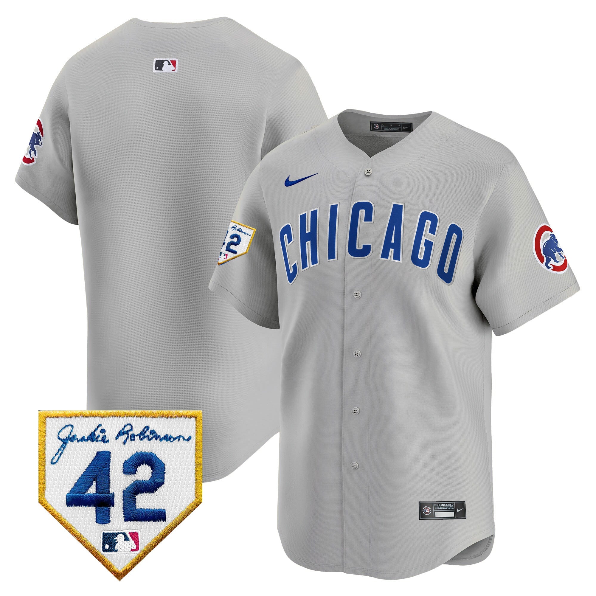 Men’s Chicago 2024 Jackie Robinson Patch Vapor Premier Limited Jersey V2