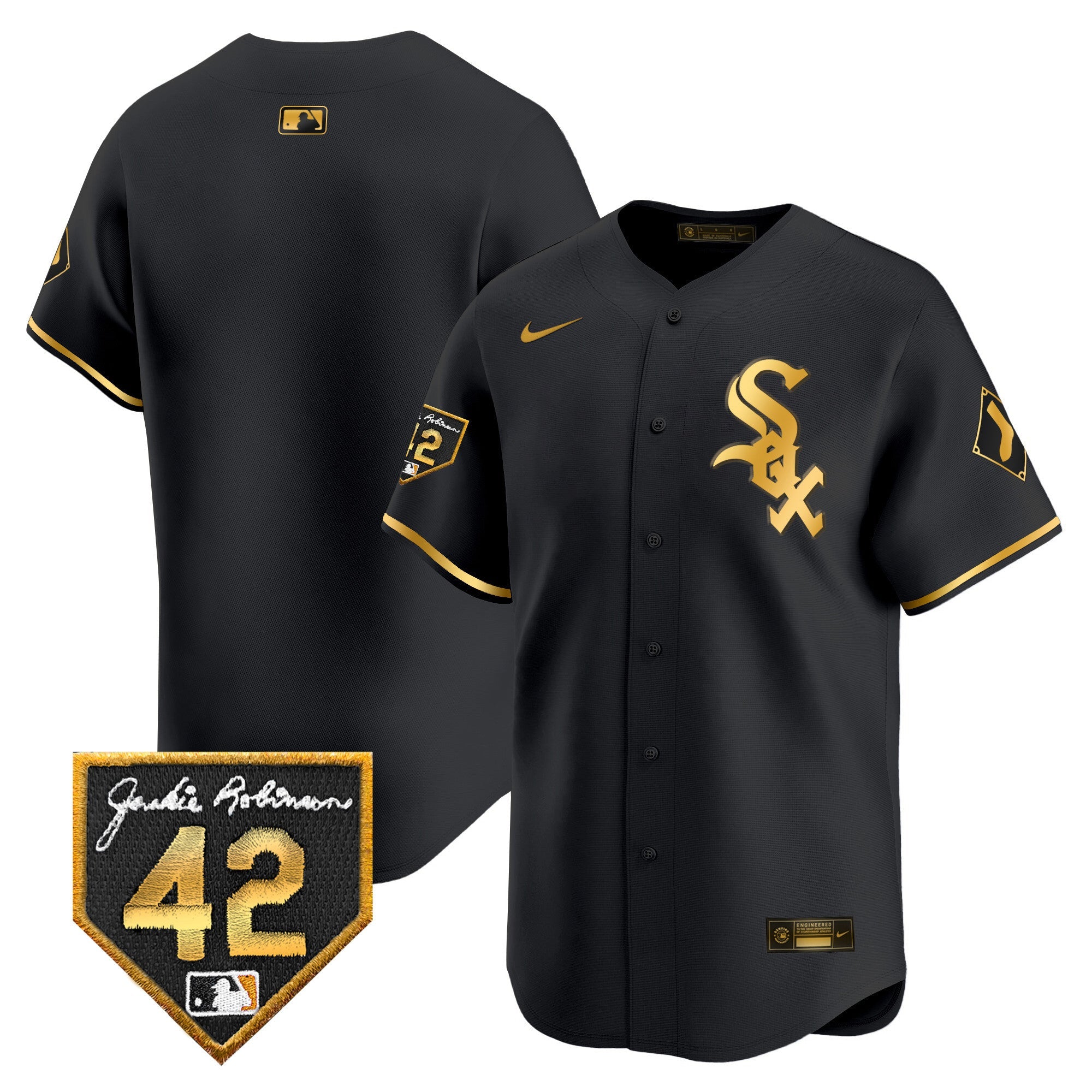 Men’s Chicago 2024 Jackie Robinson Patch Vapor Premier Limited Jersey